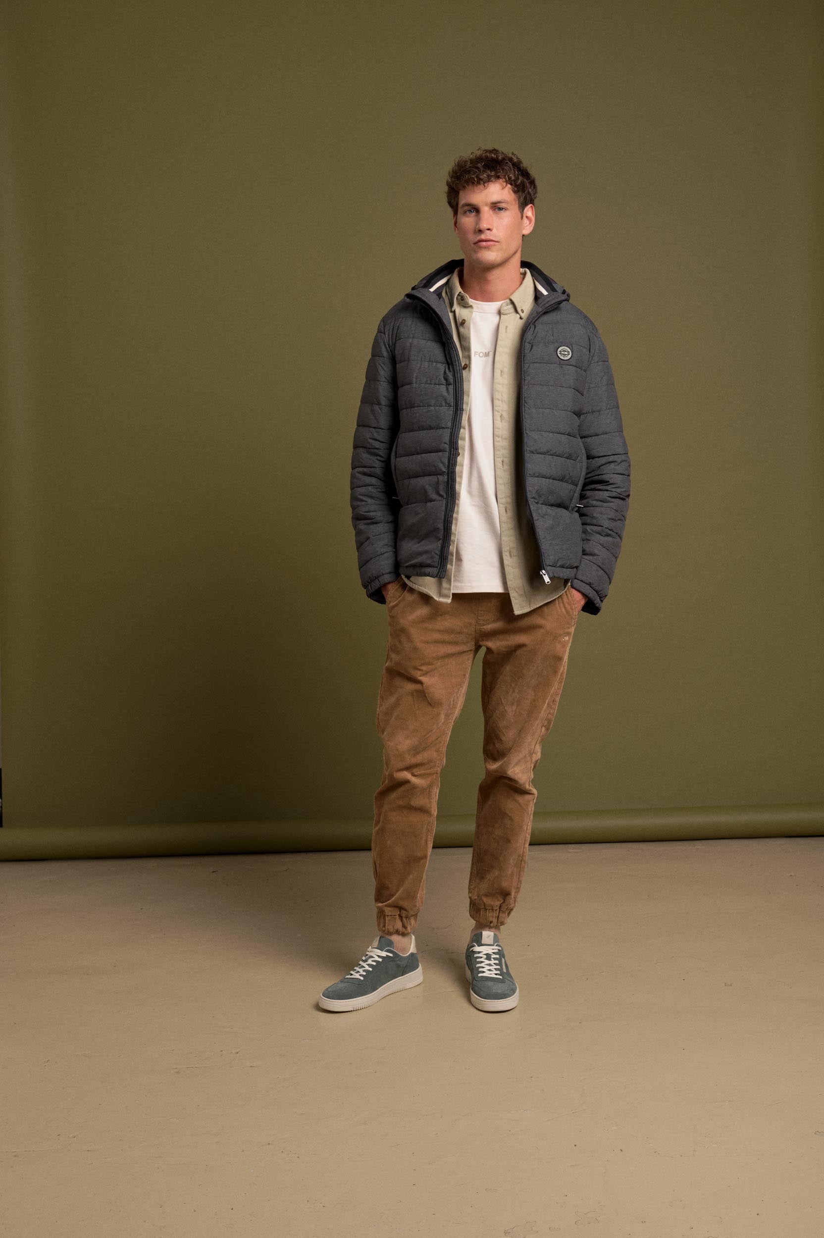 Mens Puffer - Charcoal Melange