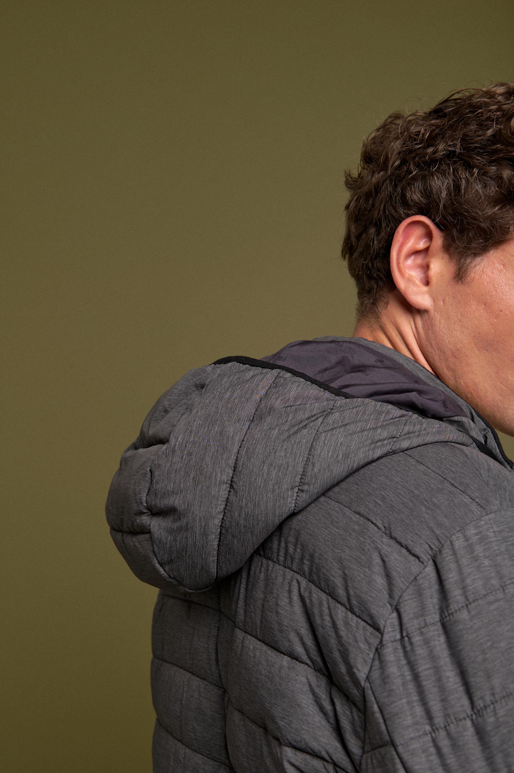Mens Puffer - Charcoal Melange