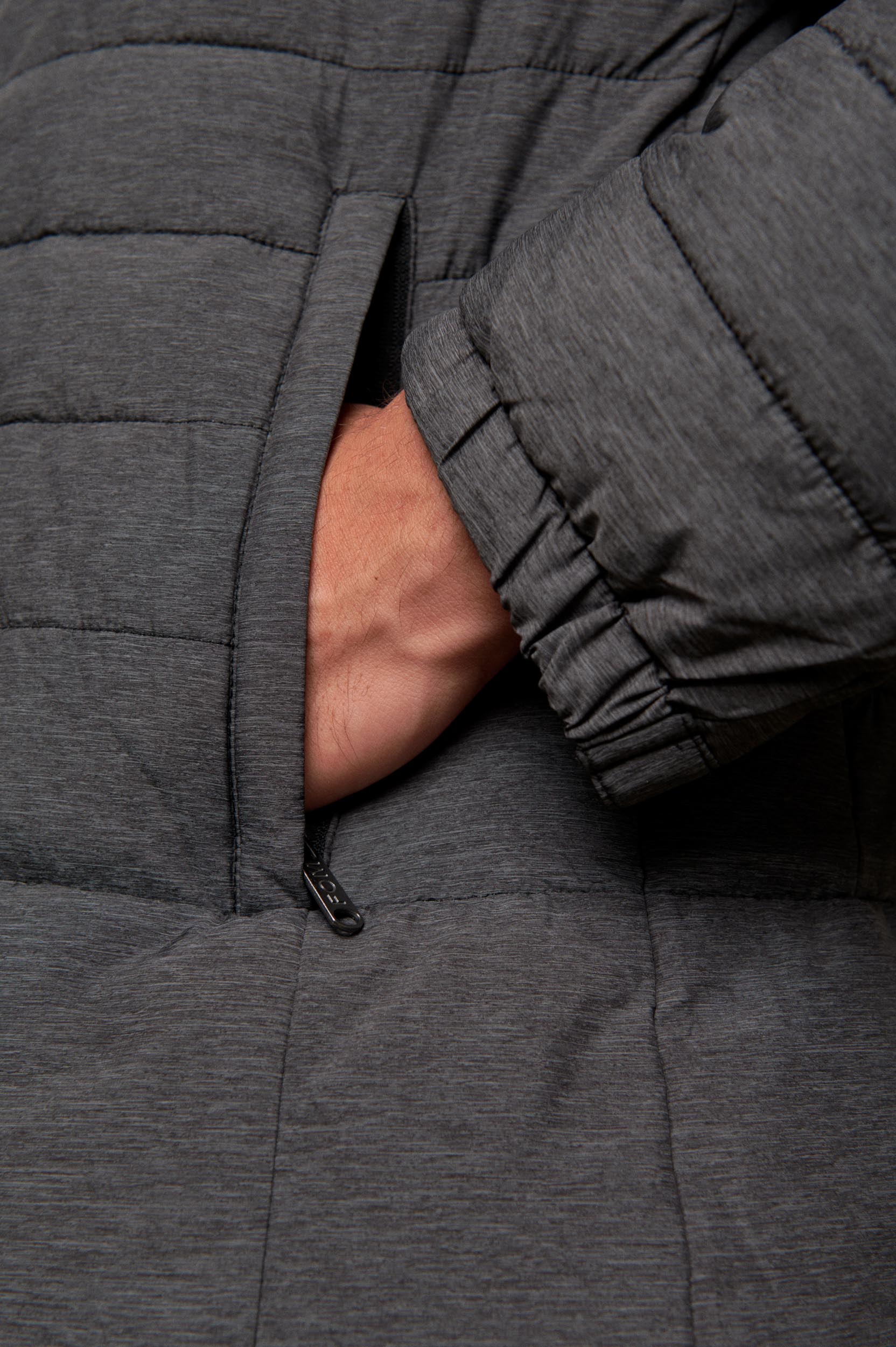 Mens Puffer - Charcoal Melange