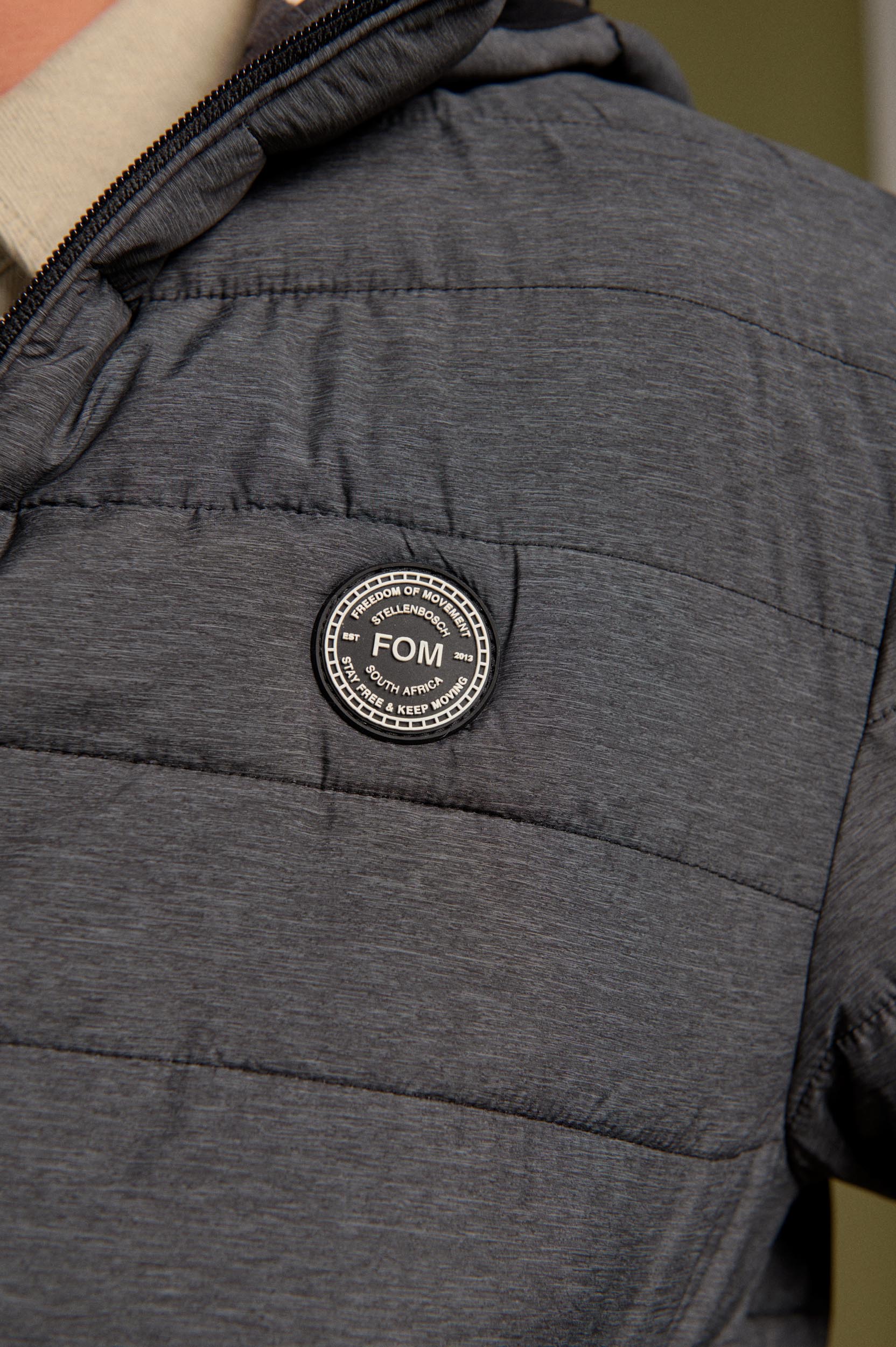 Mens Puffer - Charcoal Melange