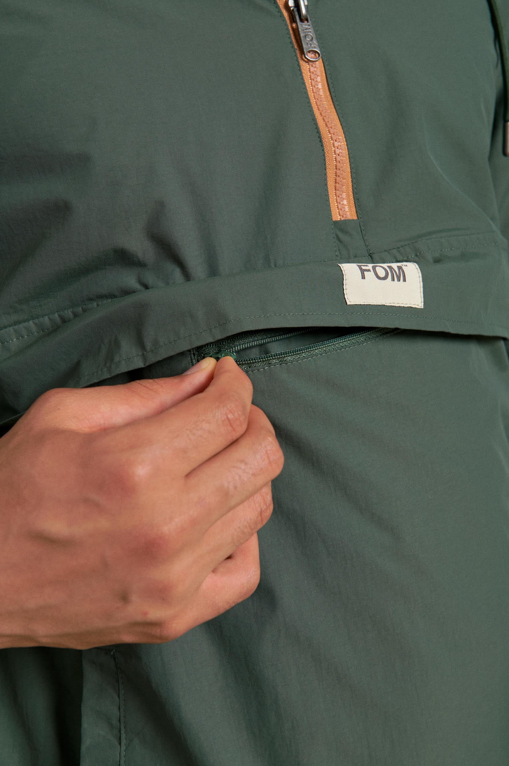 Mens Anorak - Forest Green