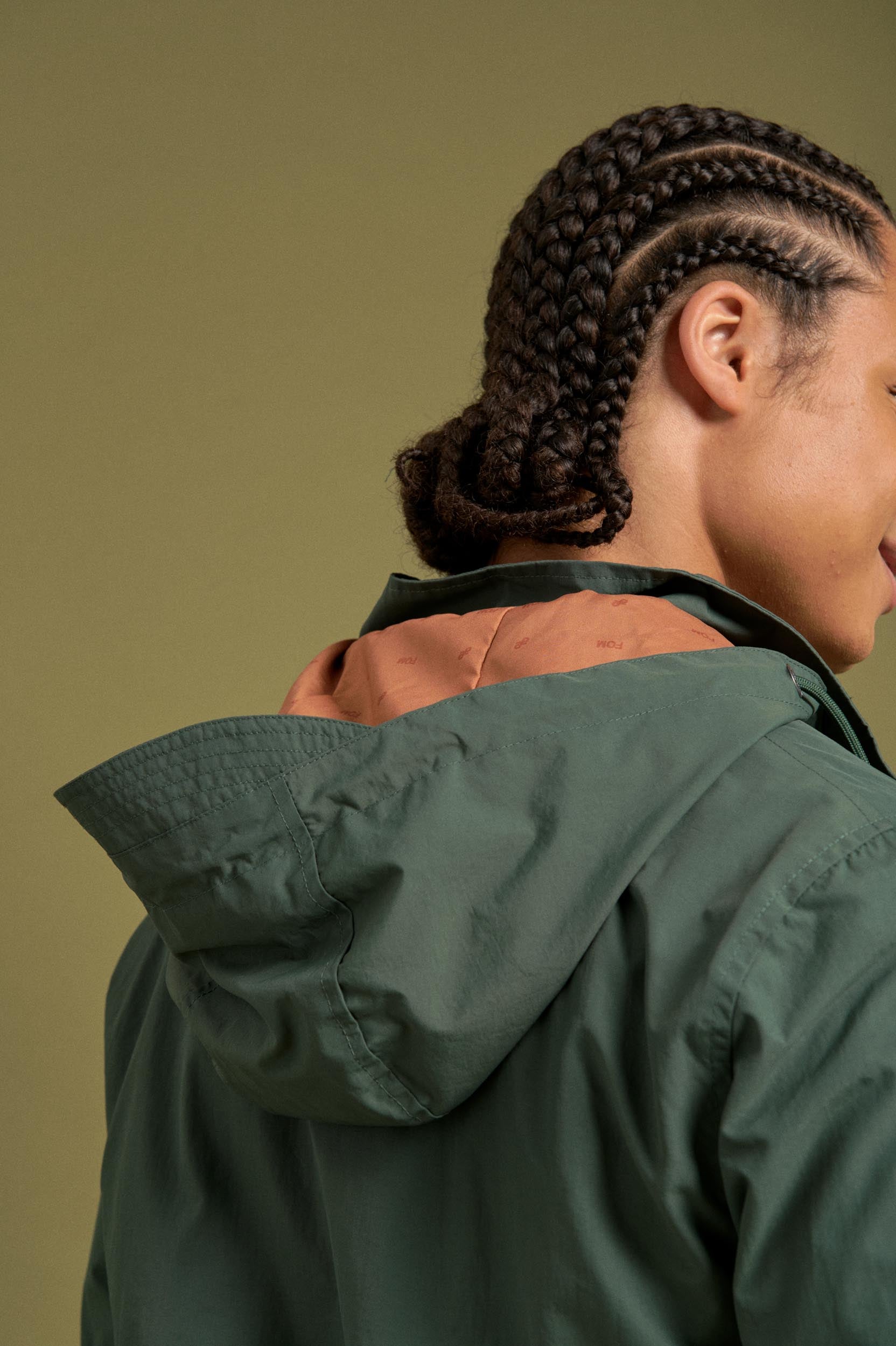 Mens Anorak - Forest Green
