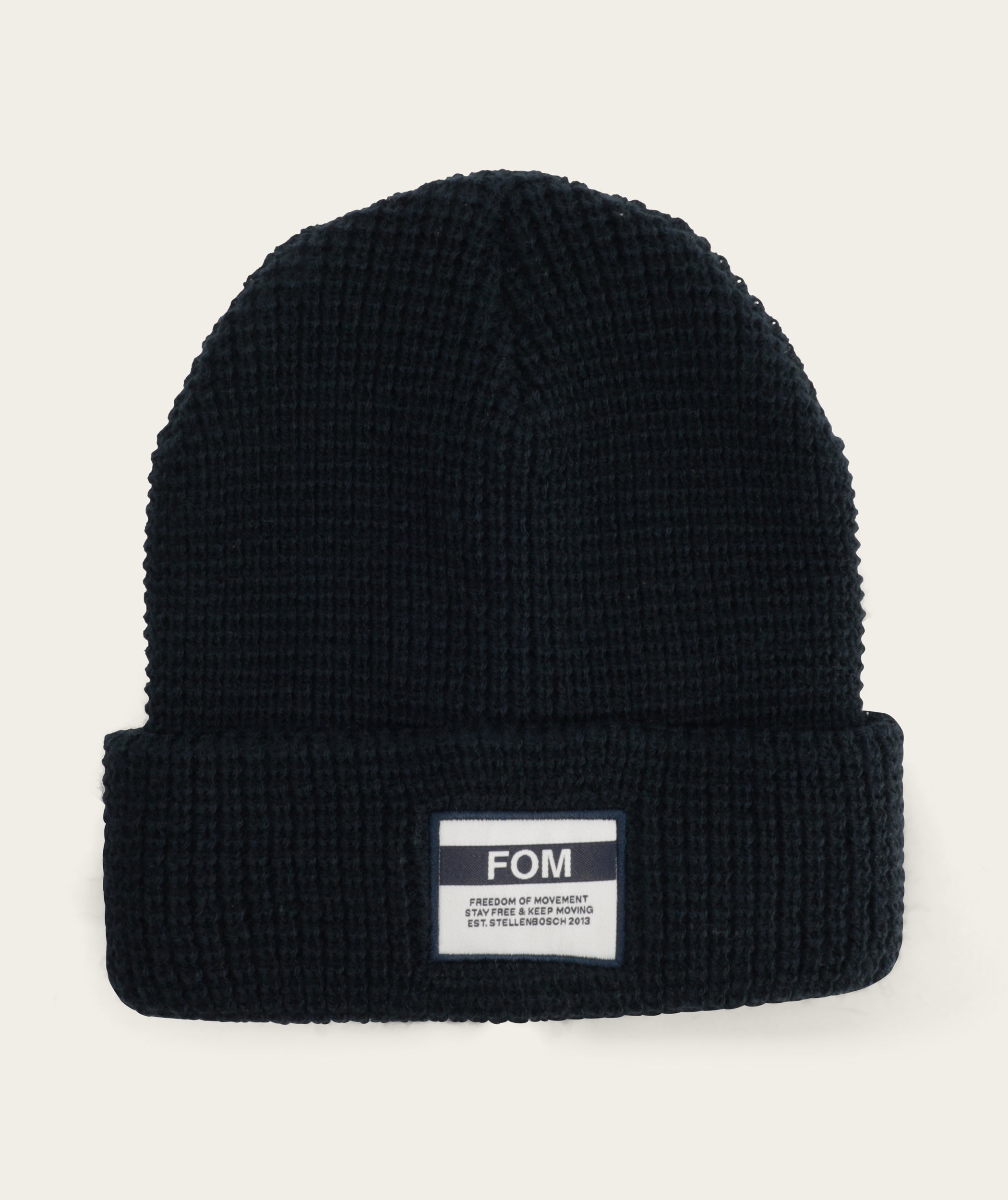 Waffle Knit Beanie - Ink