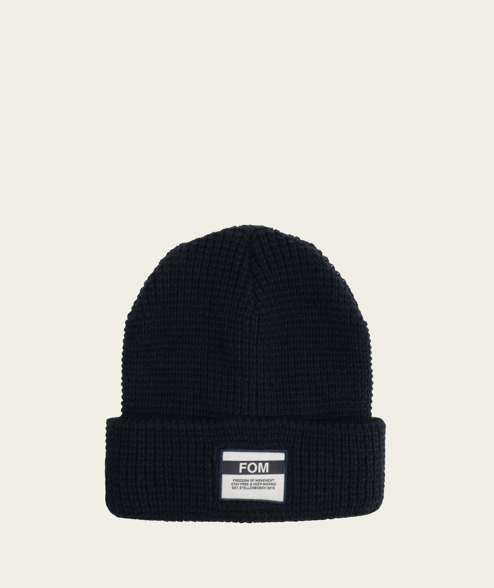 Waffle Knit Beanie - Ink