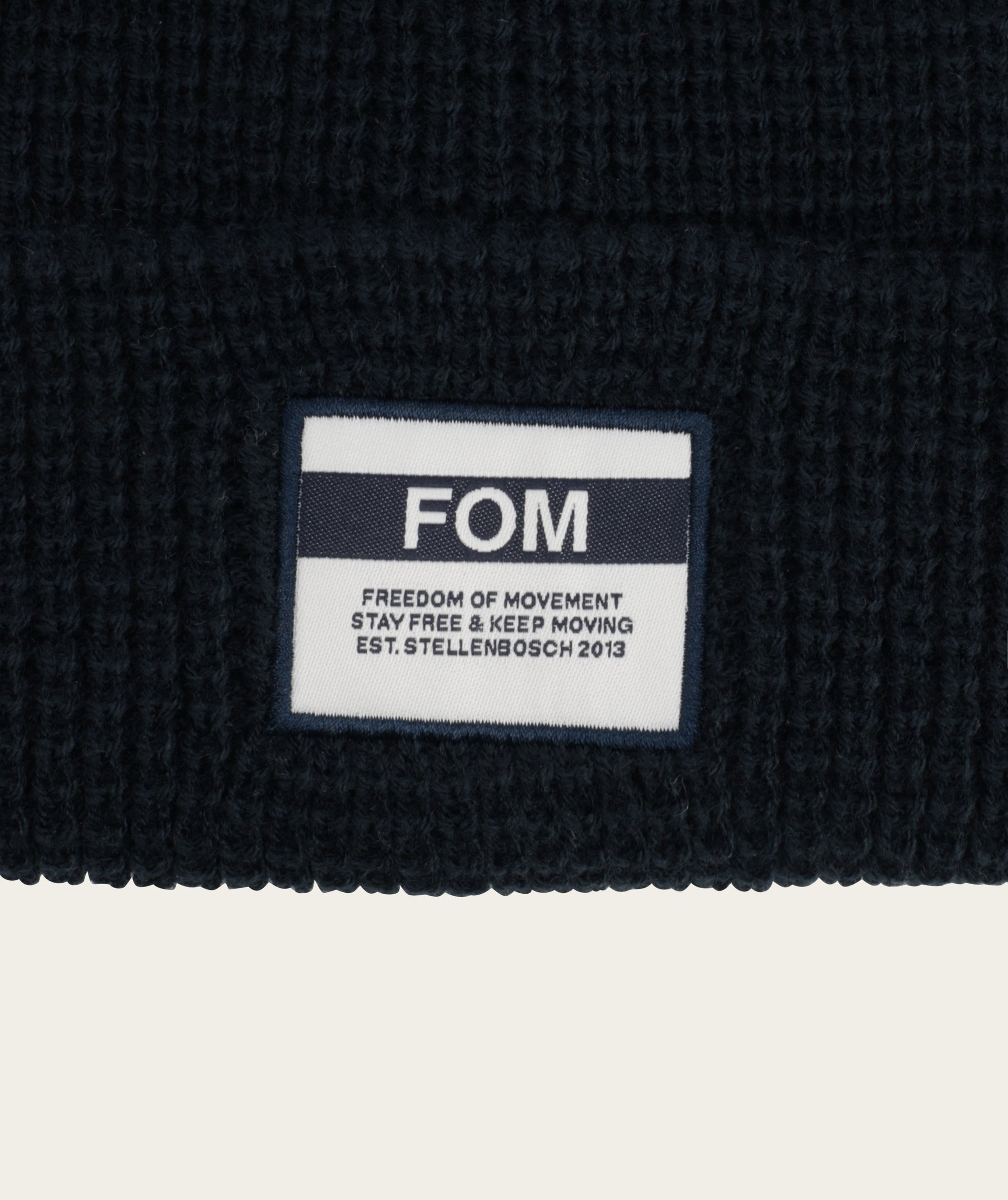 Waffle Knit Beanie - Ink