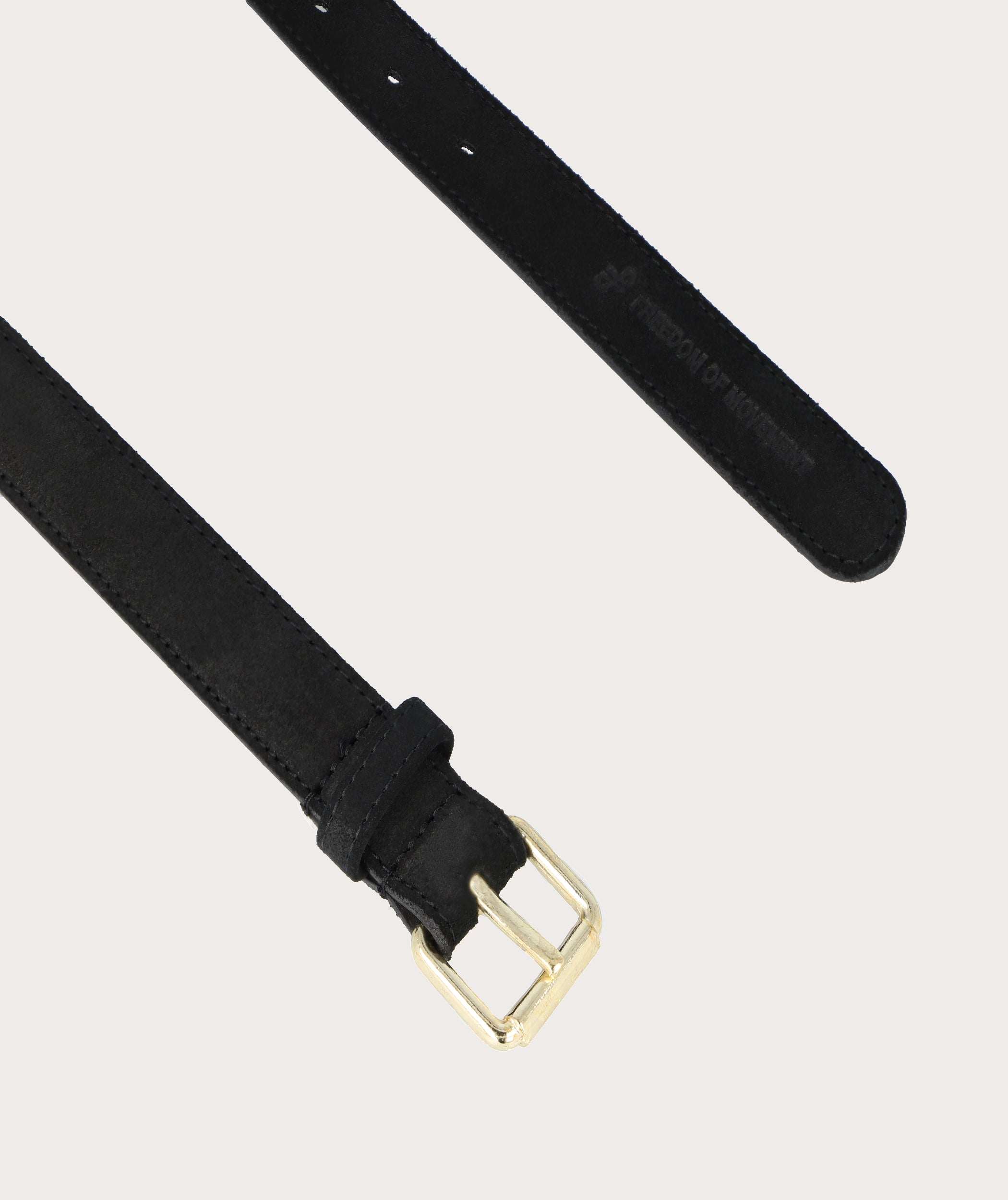 Ladies Belt - Black Suede