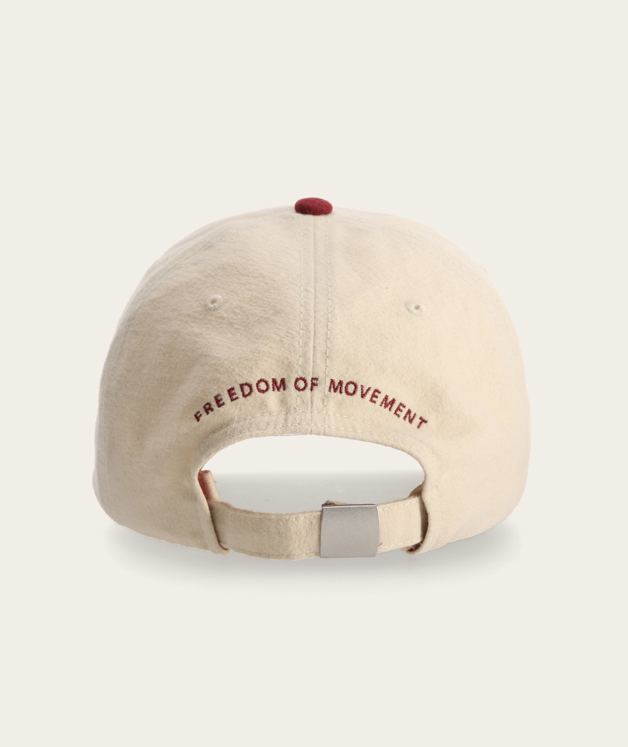 FOM Dad Cap Windhond - Burgundy & Ecru