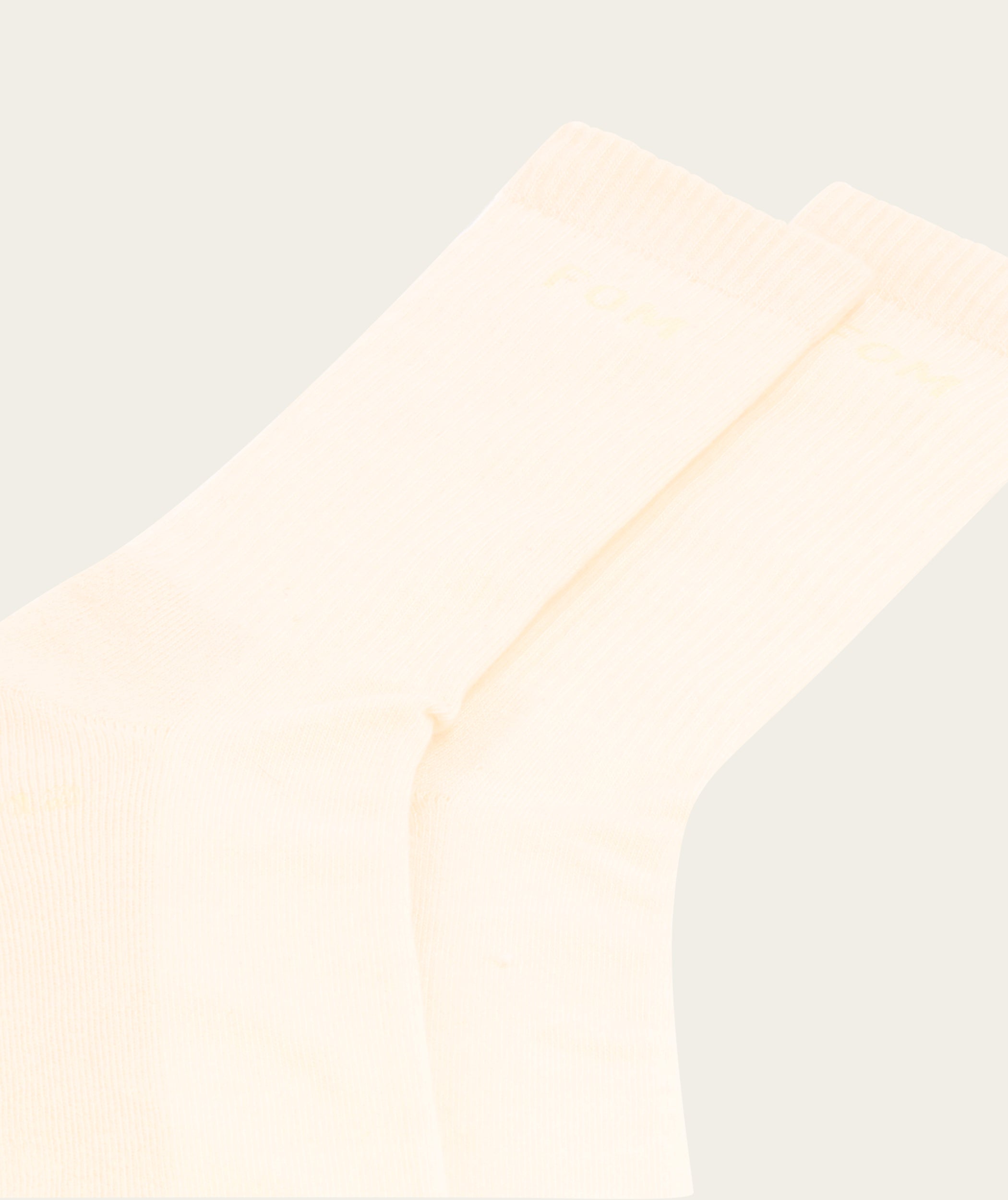 FOM Socks Crew Twin Pack - Off-White & Charcoal (Size 8-12)