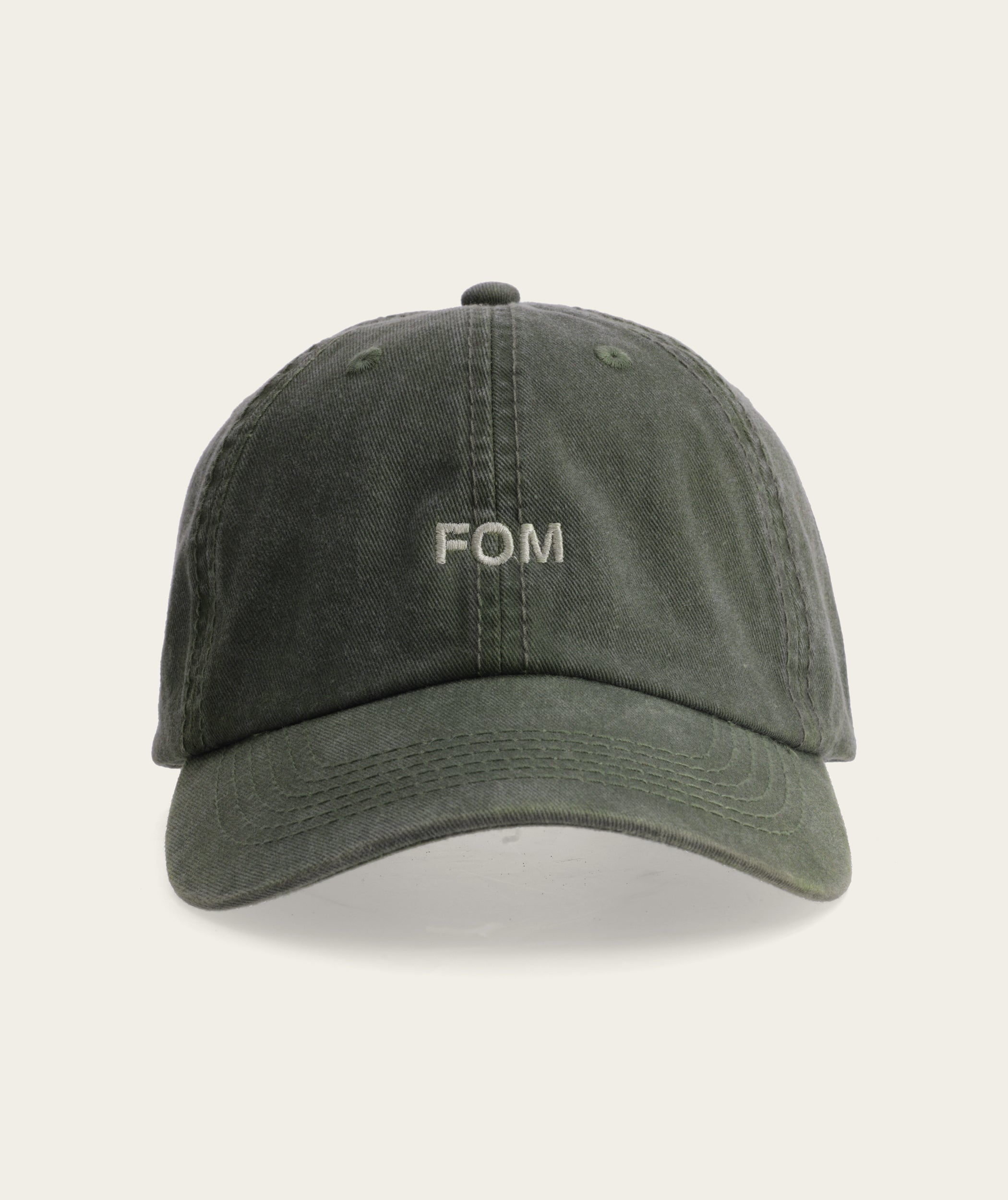 FOM Dad Cap - Washed Olive/ Olive