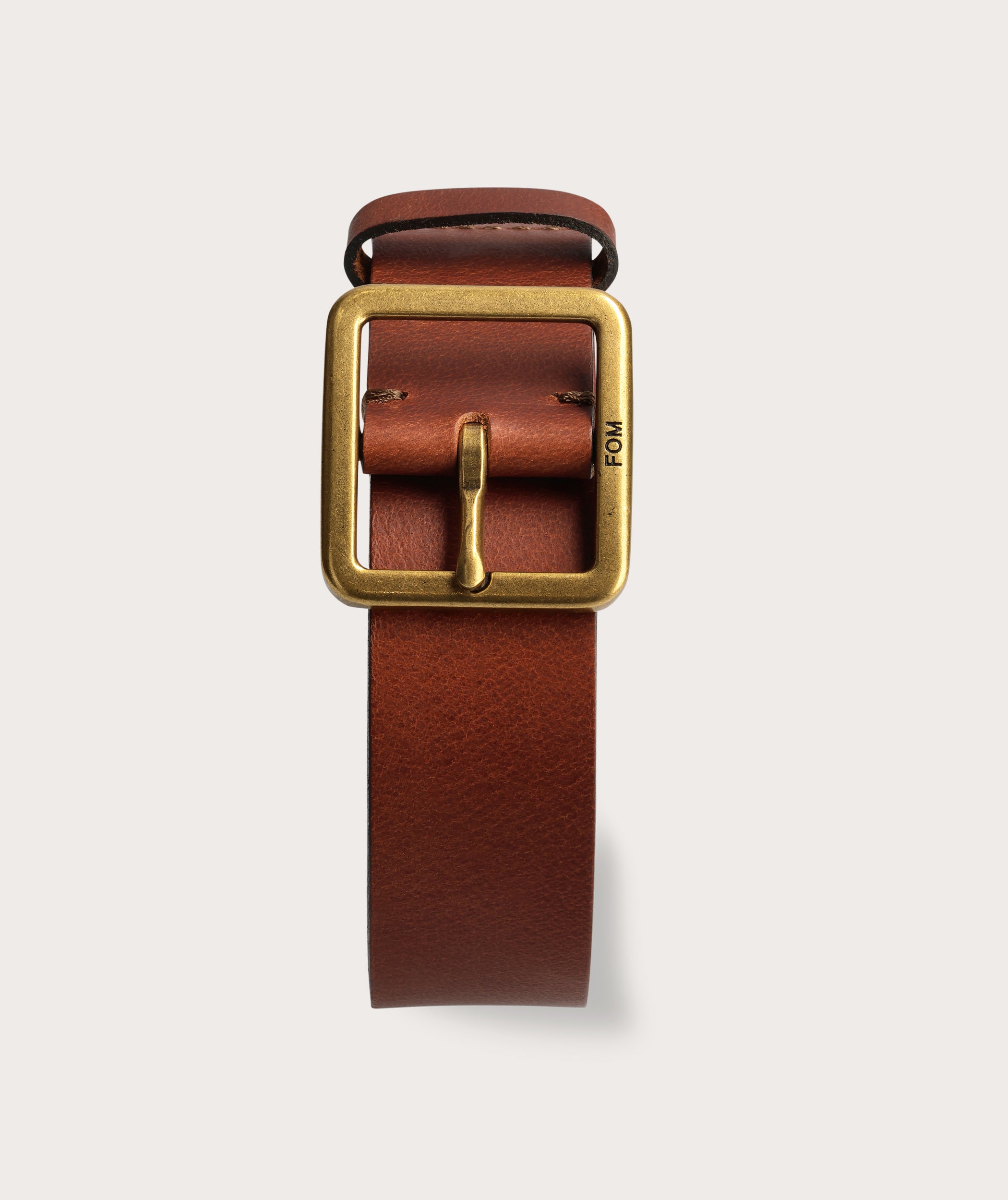 Mens Belt - Chestnut/ Brass Buckle