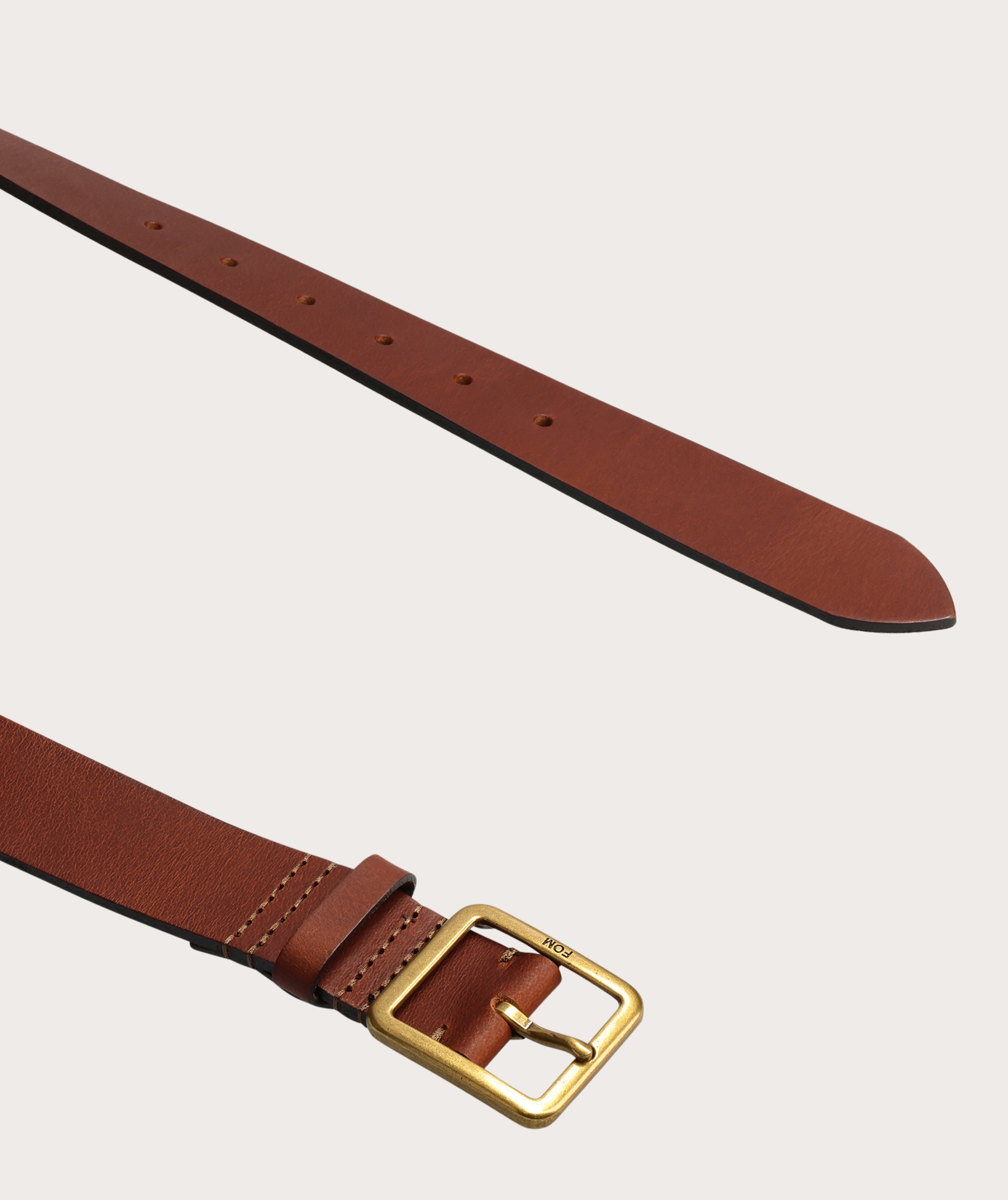 Mens Belt - Chestnut/ Brass Buckle