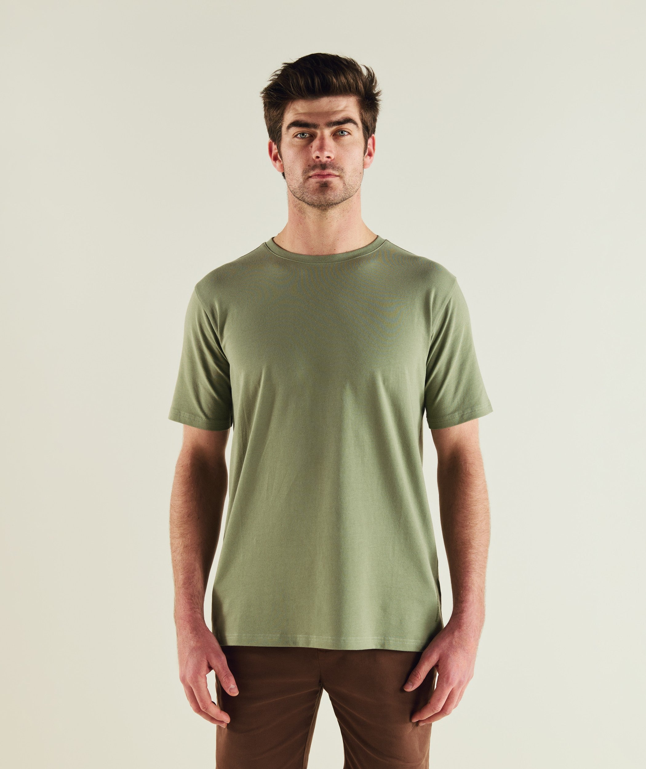 Mens Essential 3-Pack Tees - Ivory/ Green / Navy