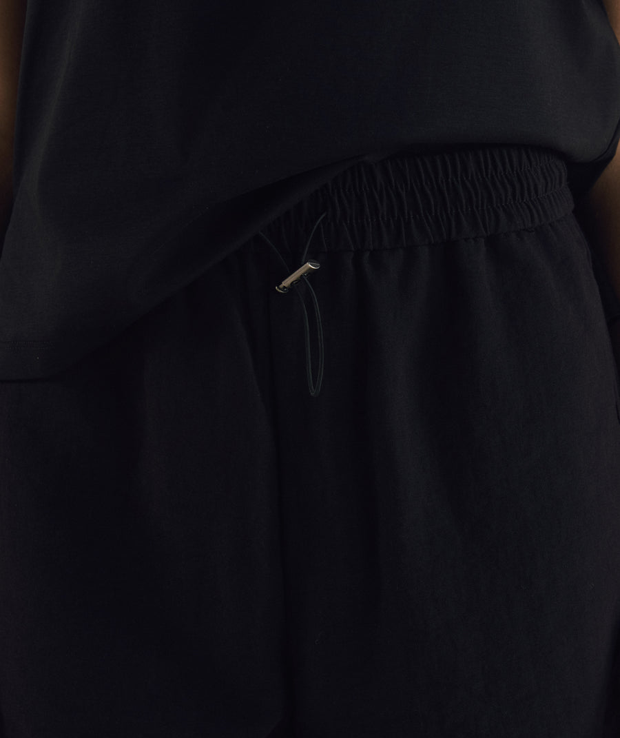 Ladies Elasticated Shorts - Black