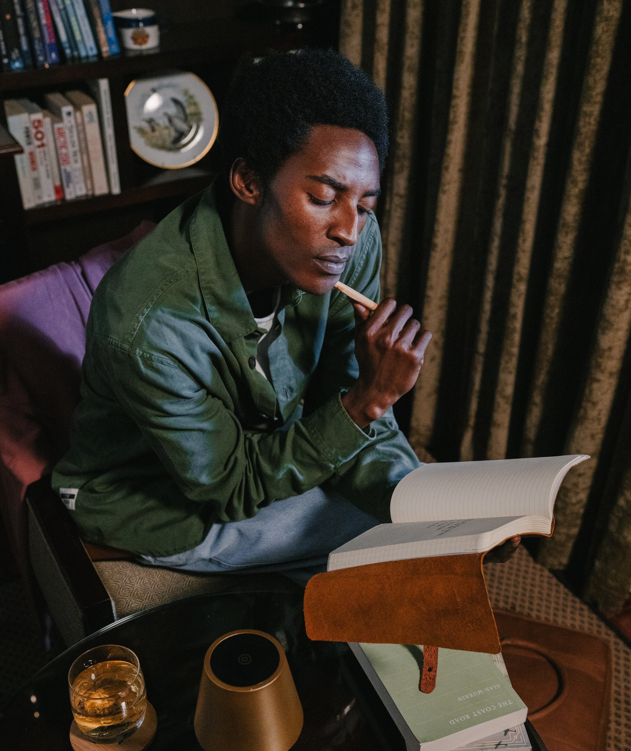 Mens Lyocell Blend Shirt - Forest