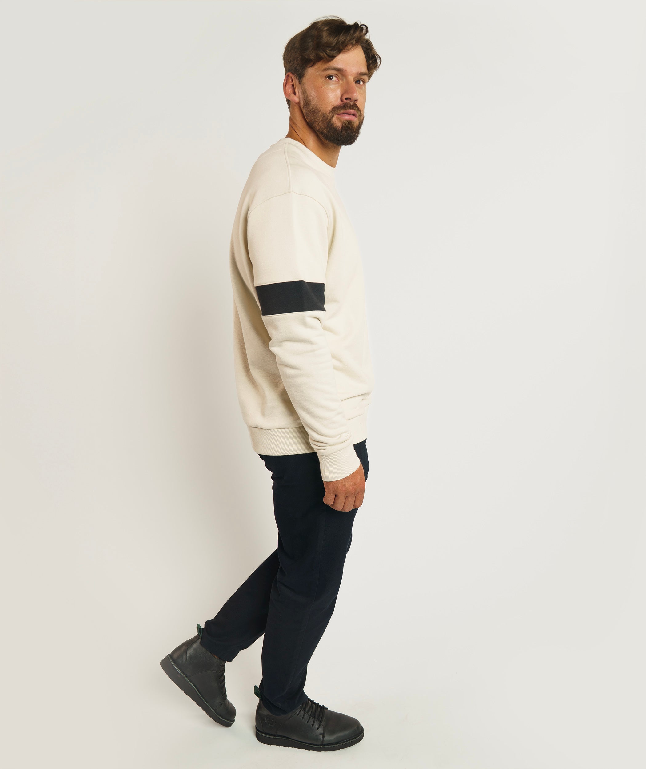 FOM x Kolisi Crew Neck Sweater - Ecru