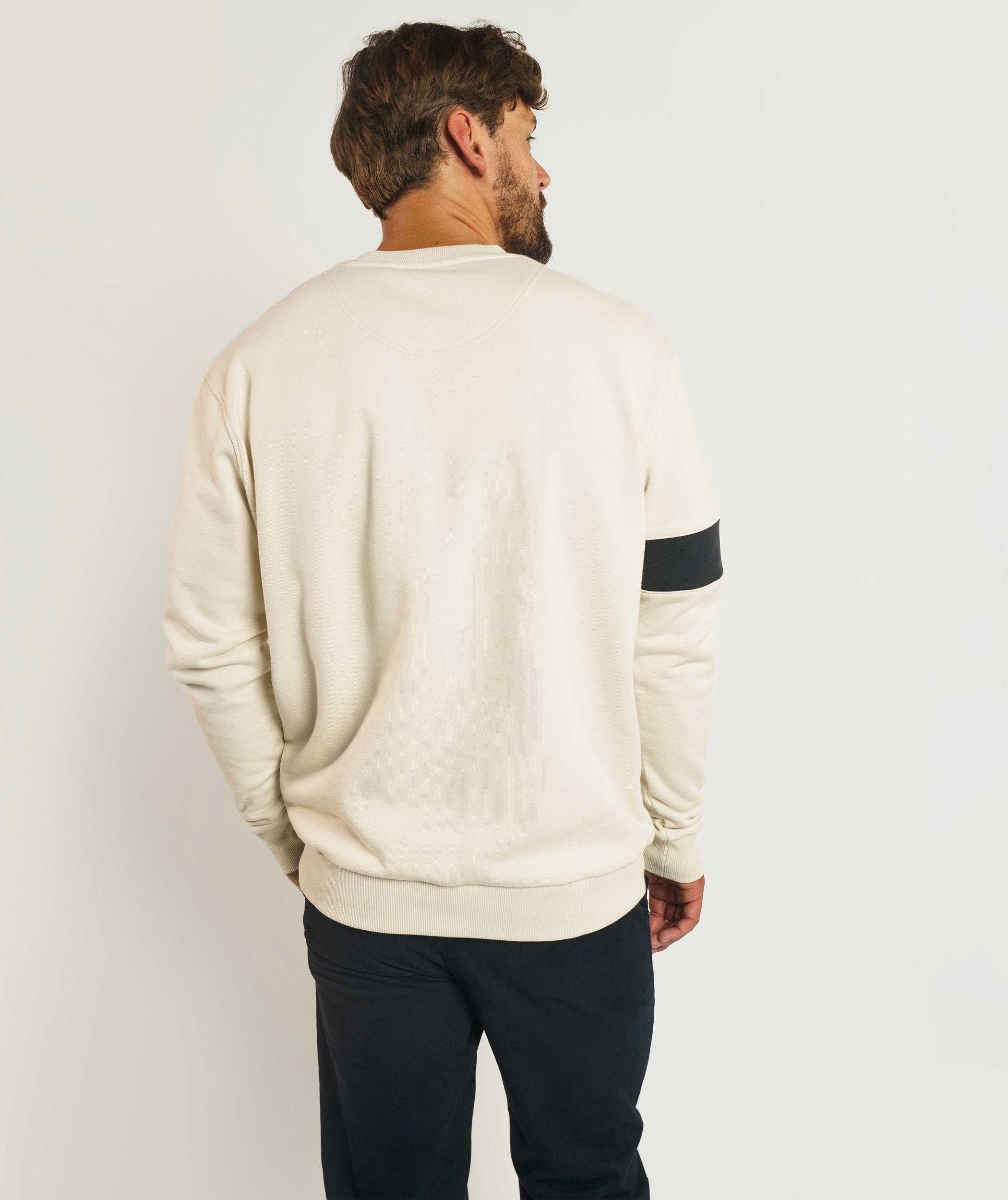 FOM x Kolisi Crew Neck Sweater - Ecru