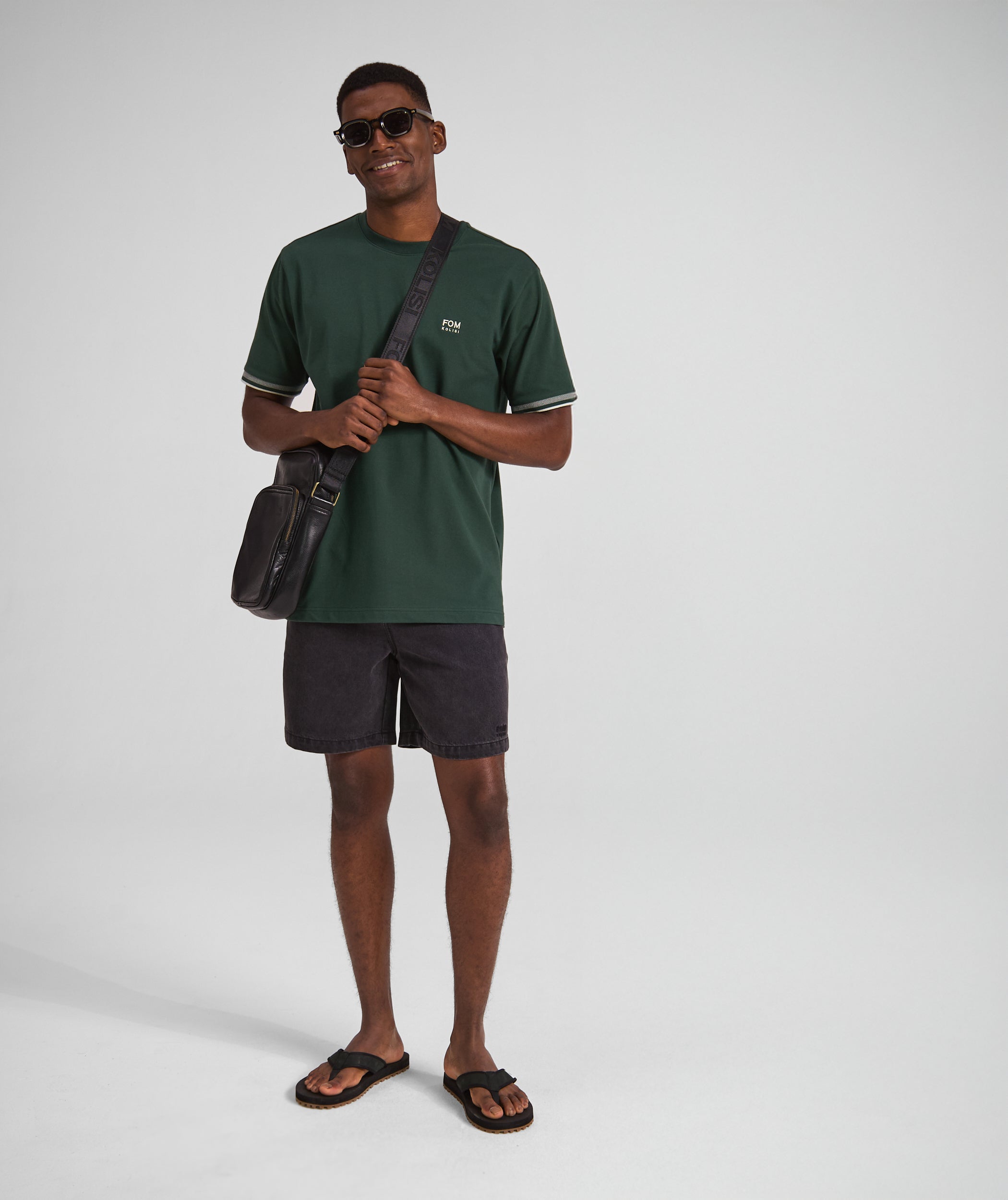 FOM x Kolisi Cotton Twill Shorts - Black
