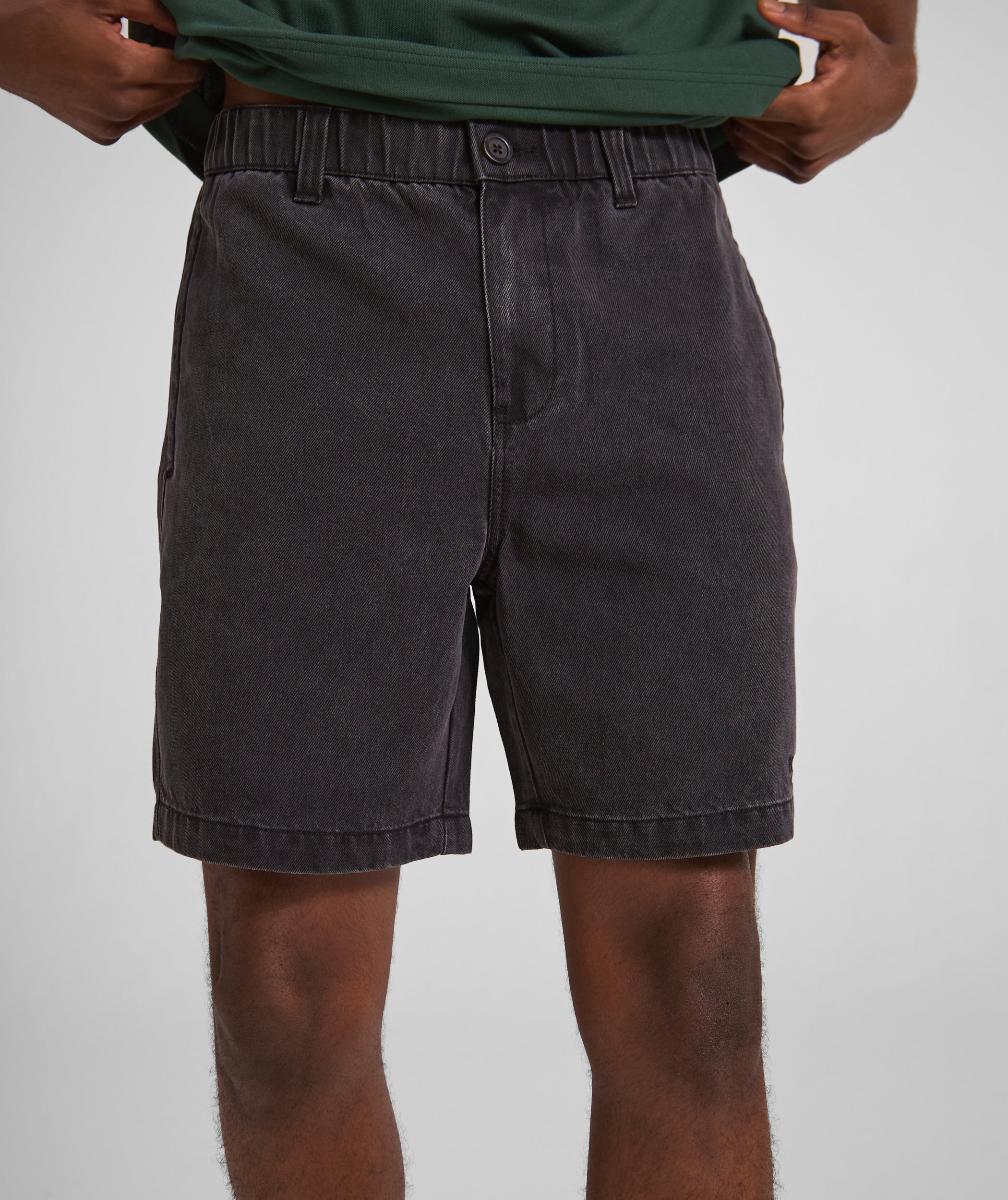 FOM x Kolisi Cotton Twill Shorts - Black