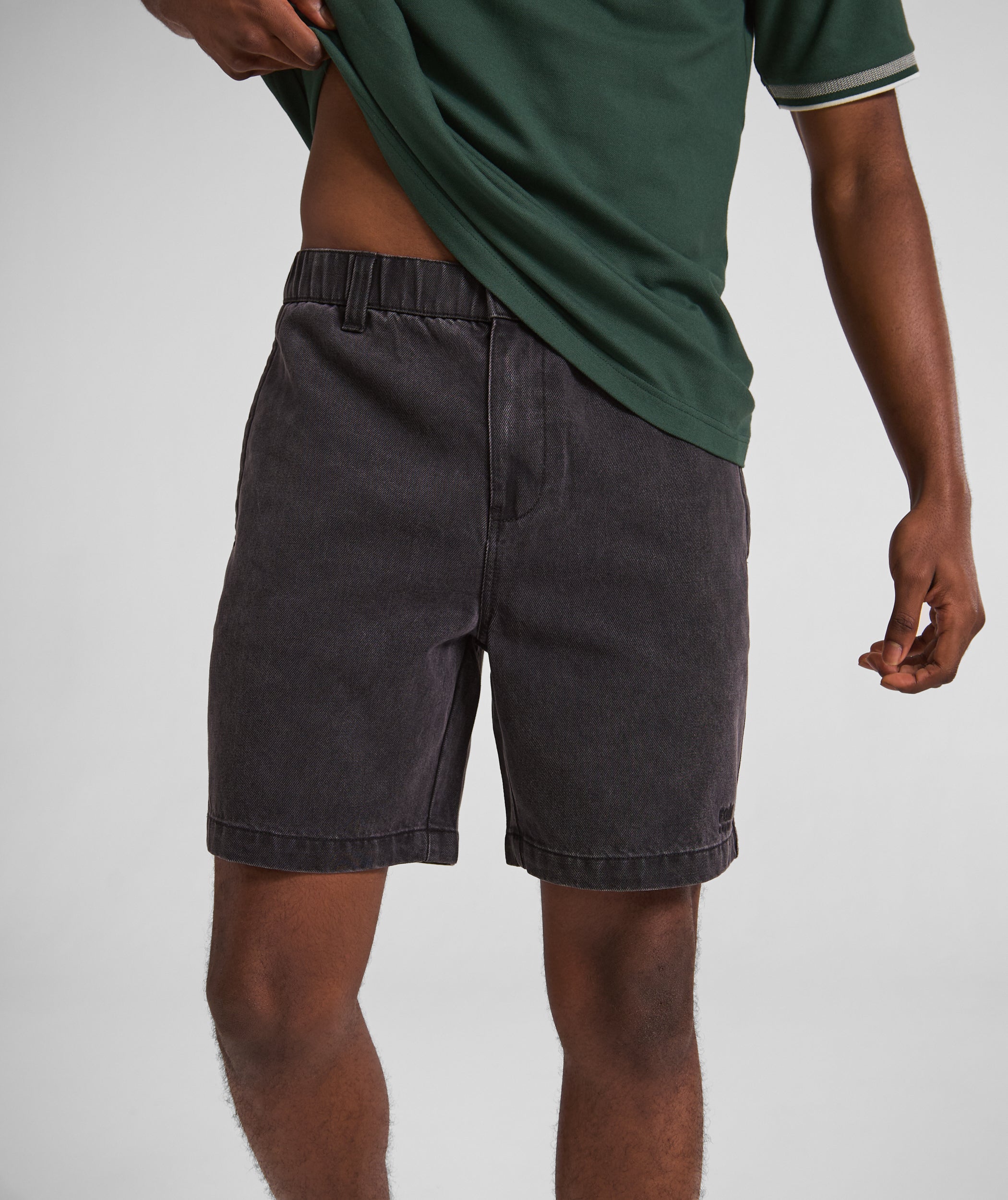 FOM x Kolisi Cotton Twill Shorts - Black