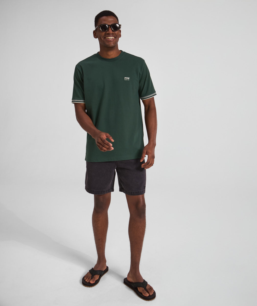 FOM x Kolisi Pique Tee - Dark Forest