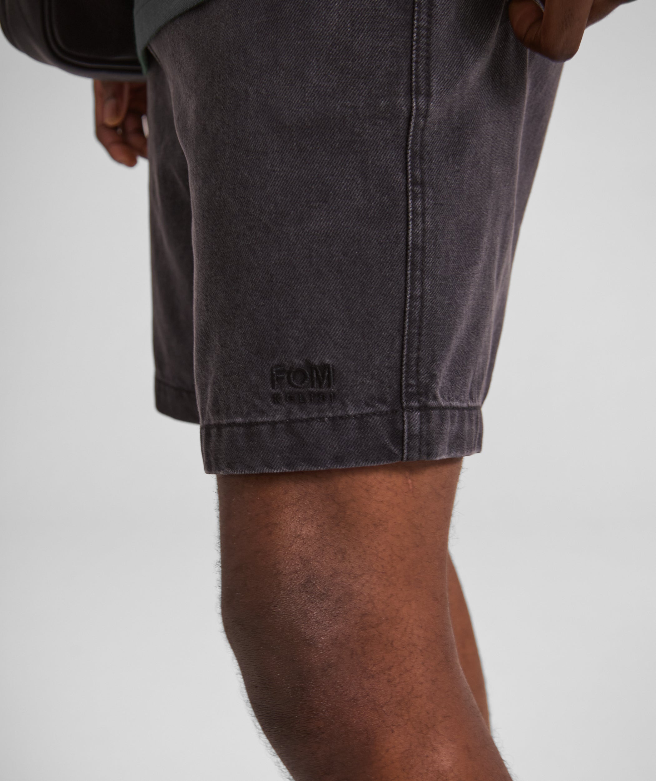 FOM x Kolisi Cotton Twill Shorts - Black