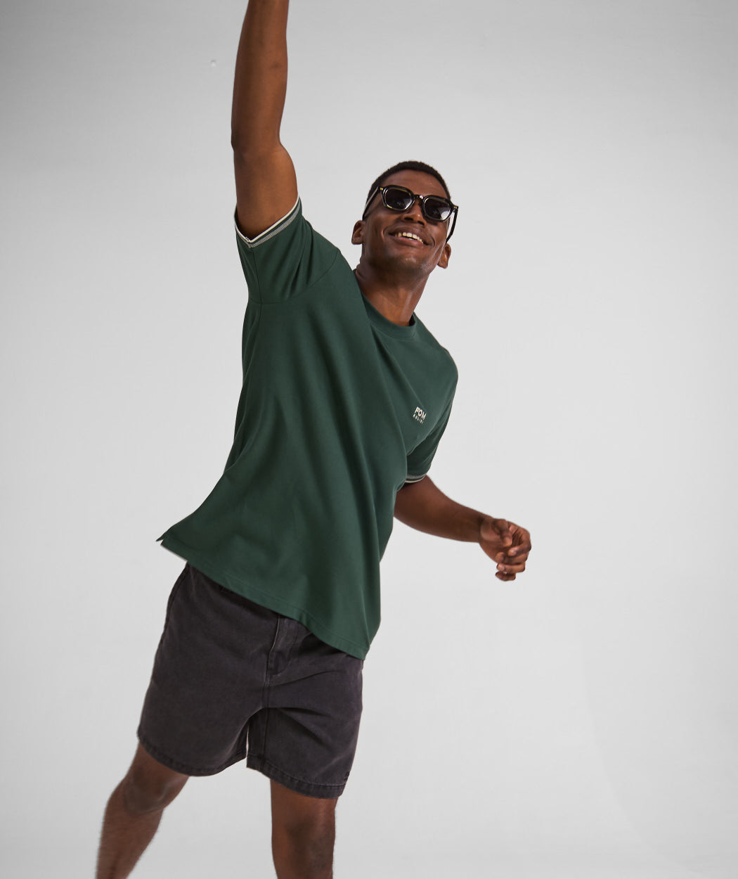 FOM x Kolisi Pique Tee - Dark Forest