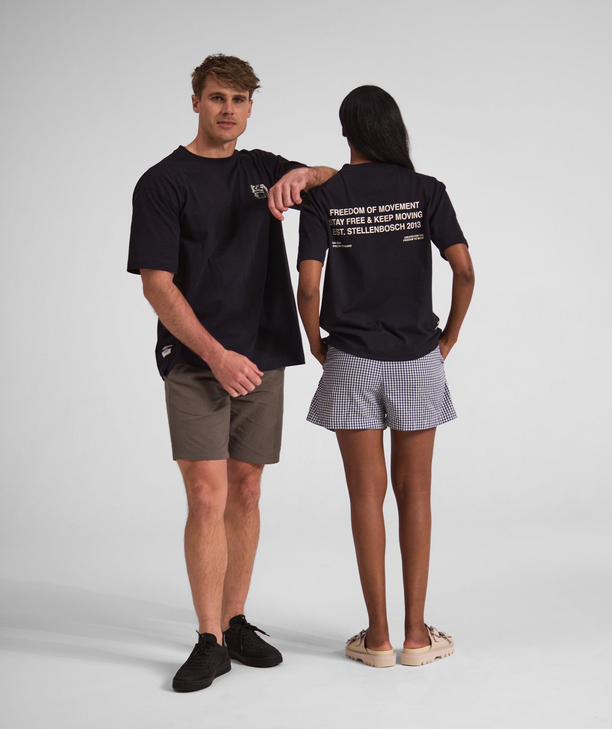 FOM x SANCCOB Ladies Pengpong Graphic Tee - Black