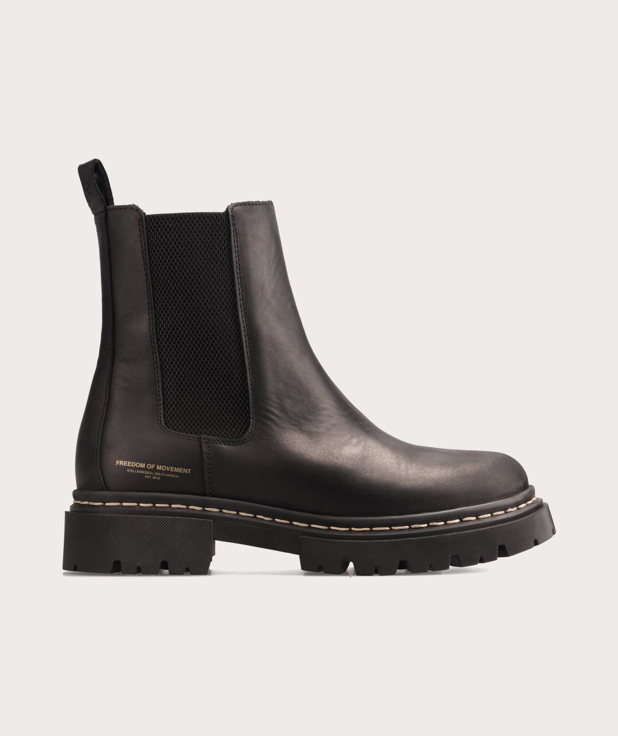 Ladies Leather Chelsea Boot - Black