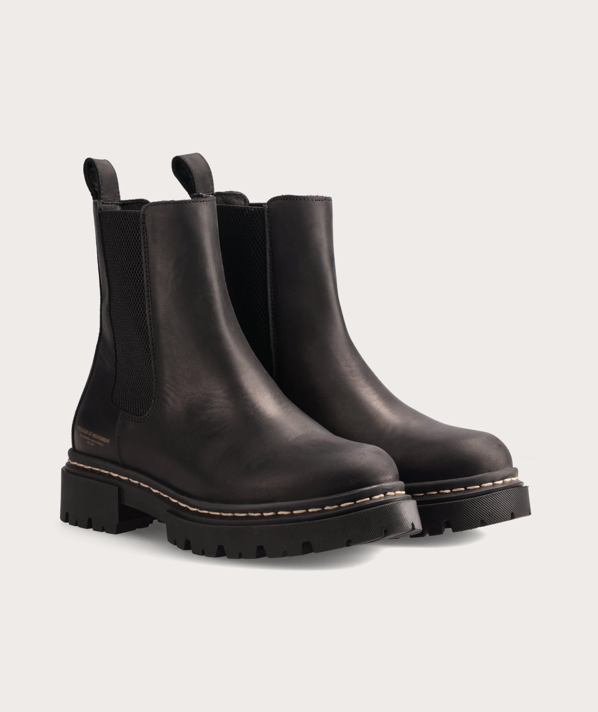 Ladies Leather Chelsea Boot - Black