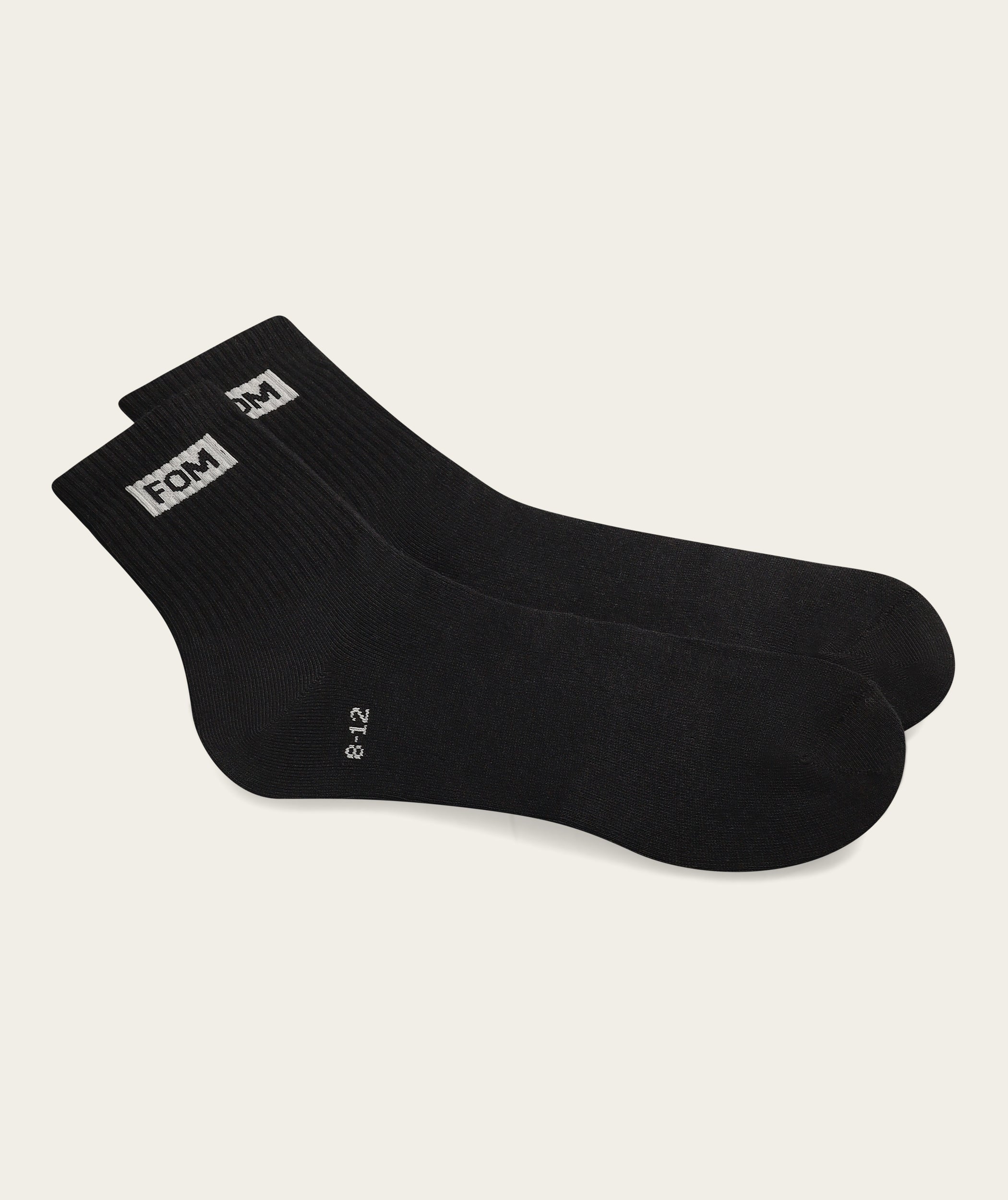 Socks Active Twin Pack - Grey Melange & Black (Size 8-12)
