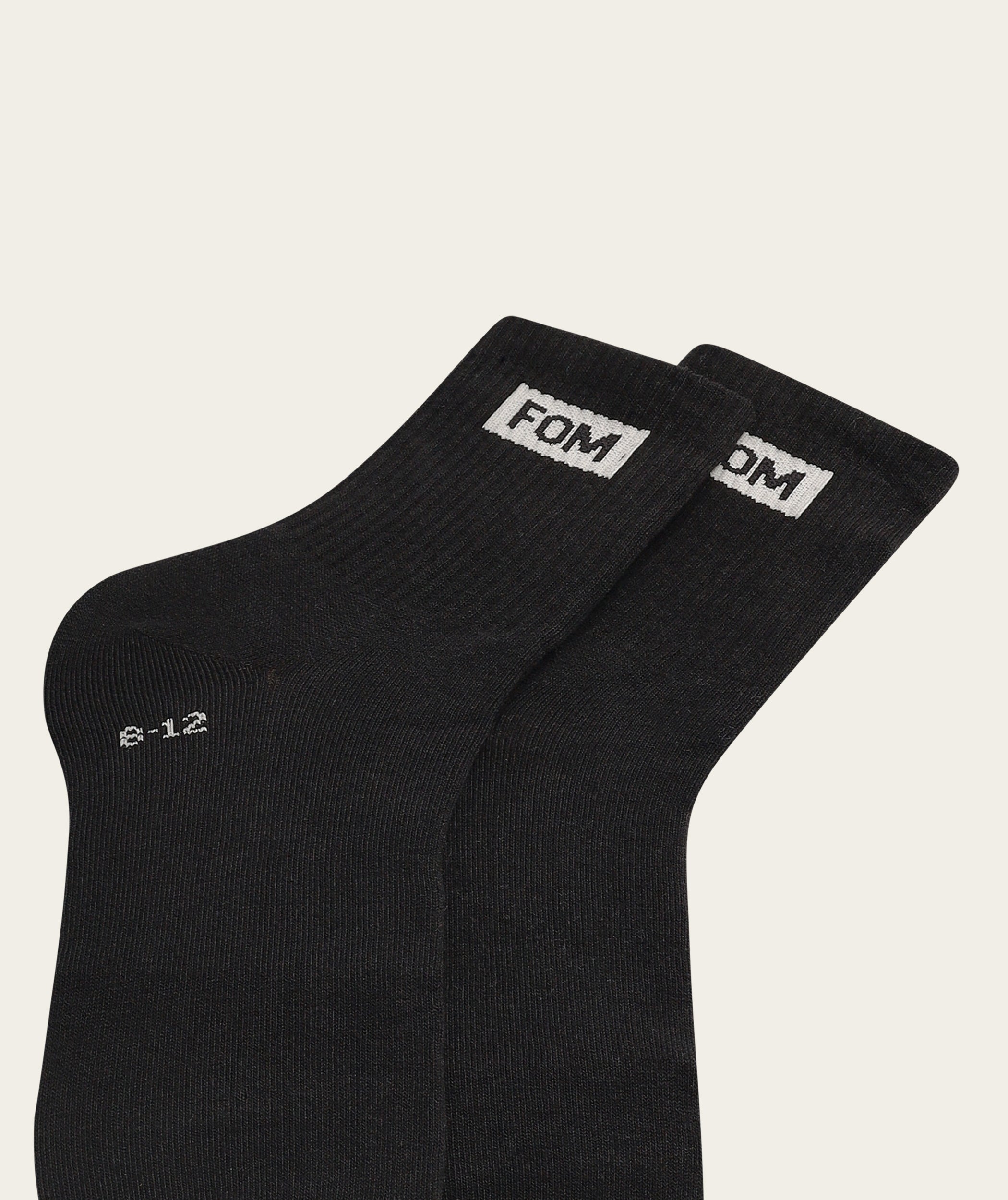 Socks Active Twin Pack - Grey Melange & Black (Size 8-12)