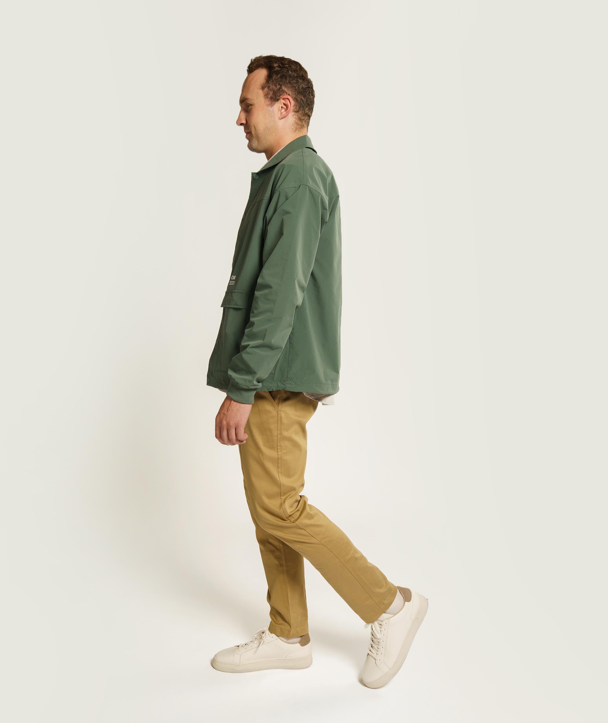 Mens Athletic Skinny Chino - Stone