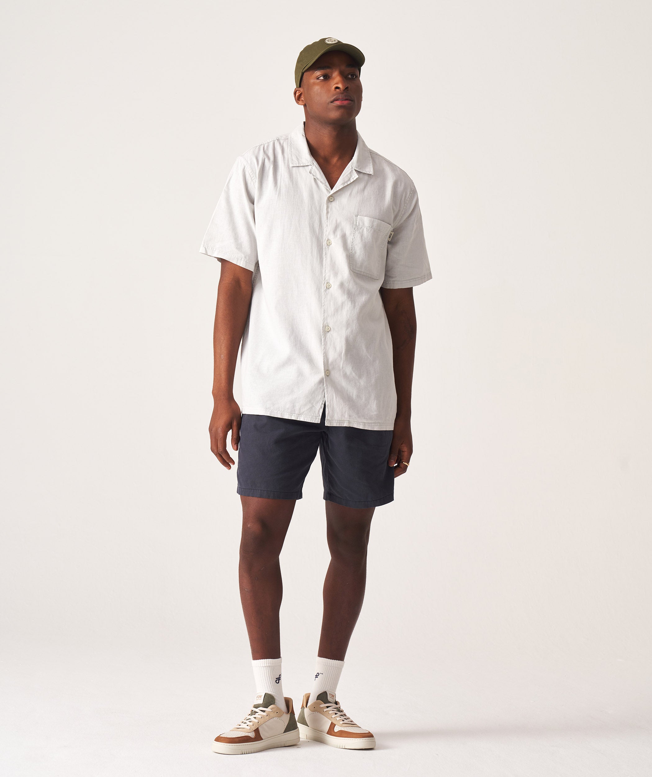 Men's Camp Collar Short Sleeve Shirt - Washed Seafoam