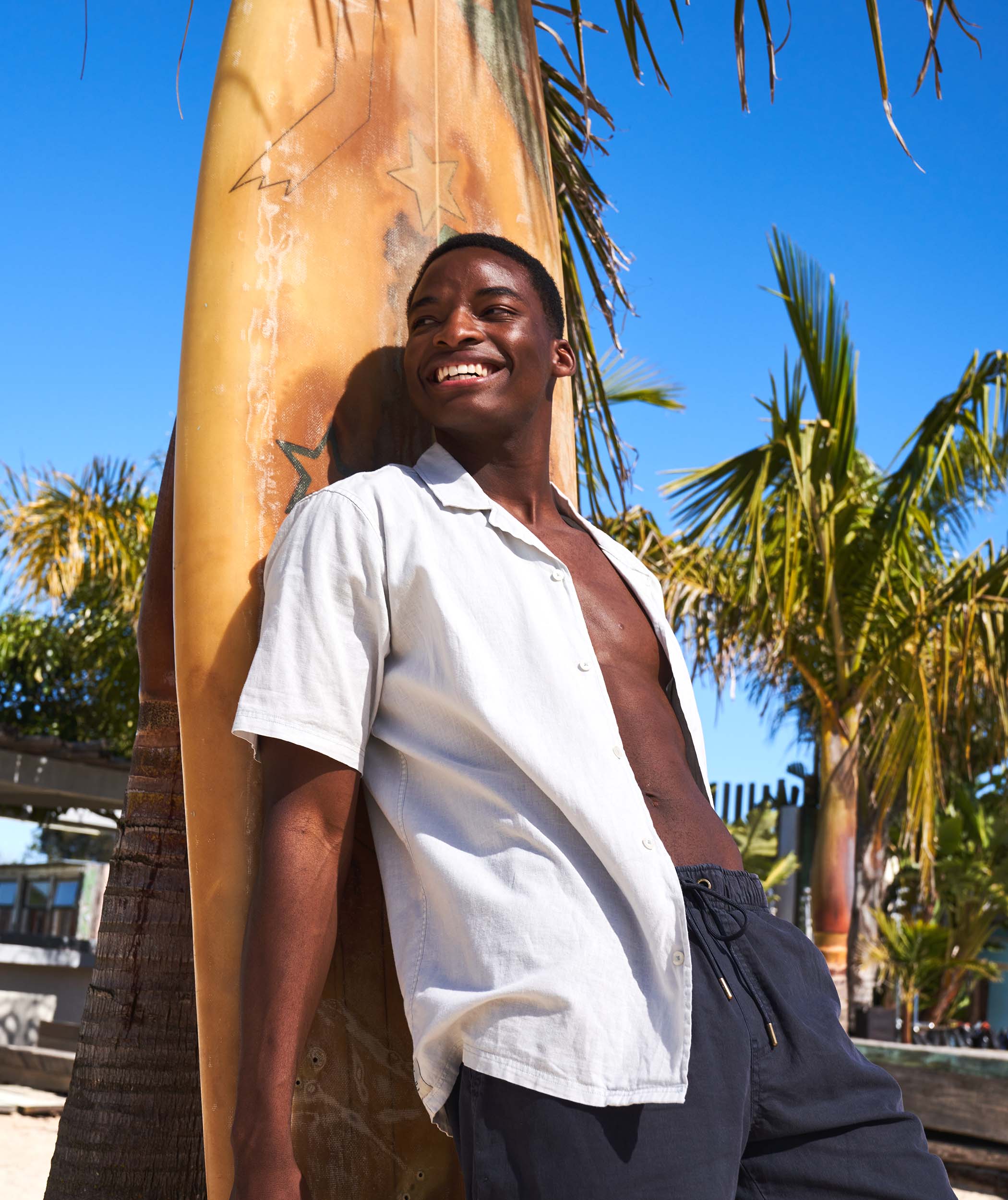 Men's Camp Collar Short Sleeve Shirt - Washed Seafoam