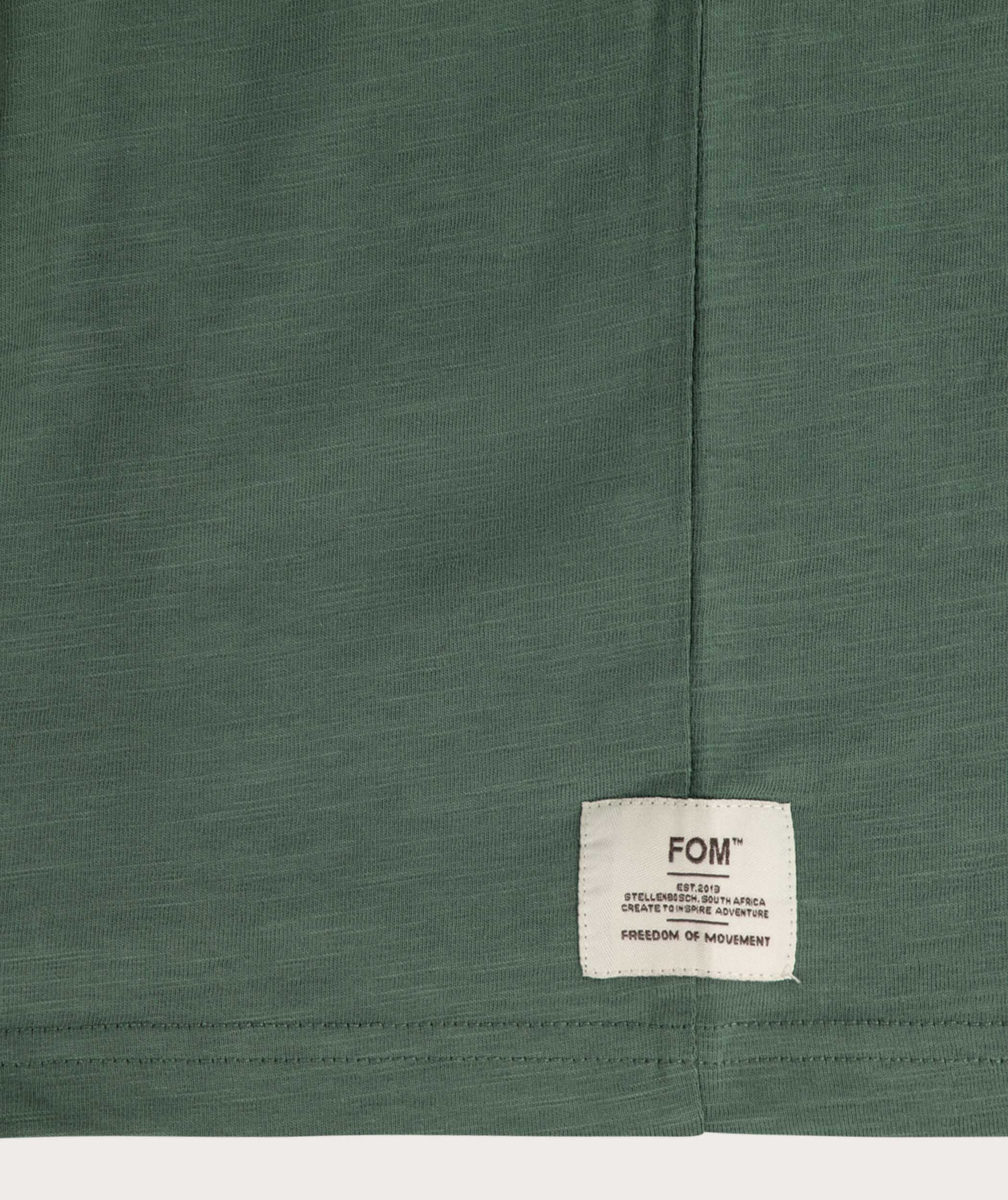 Mens Standard Cotton Slub Tee - Silver Pine