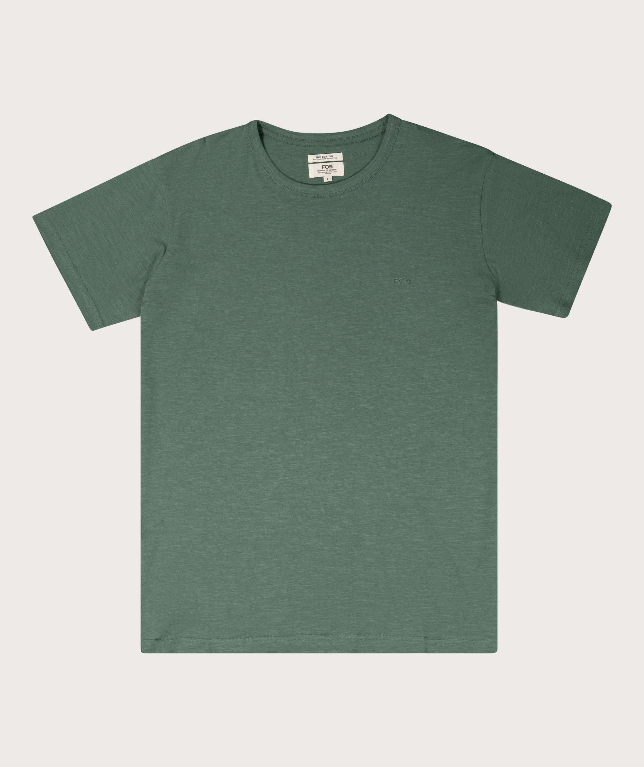 Mens Standard Cotton Slub Tee - Silver Pine