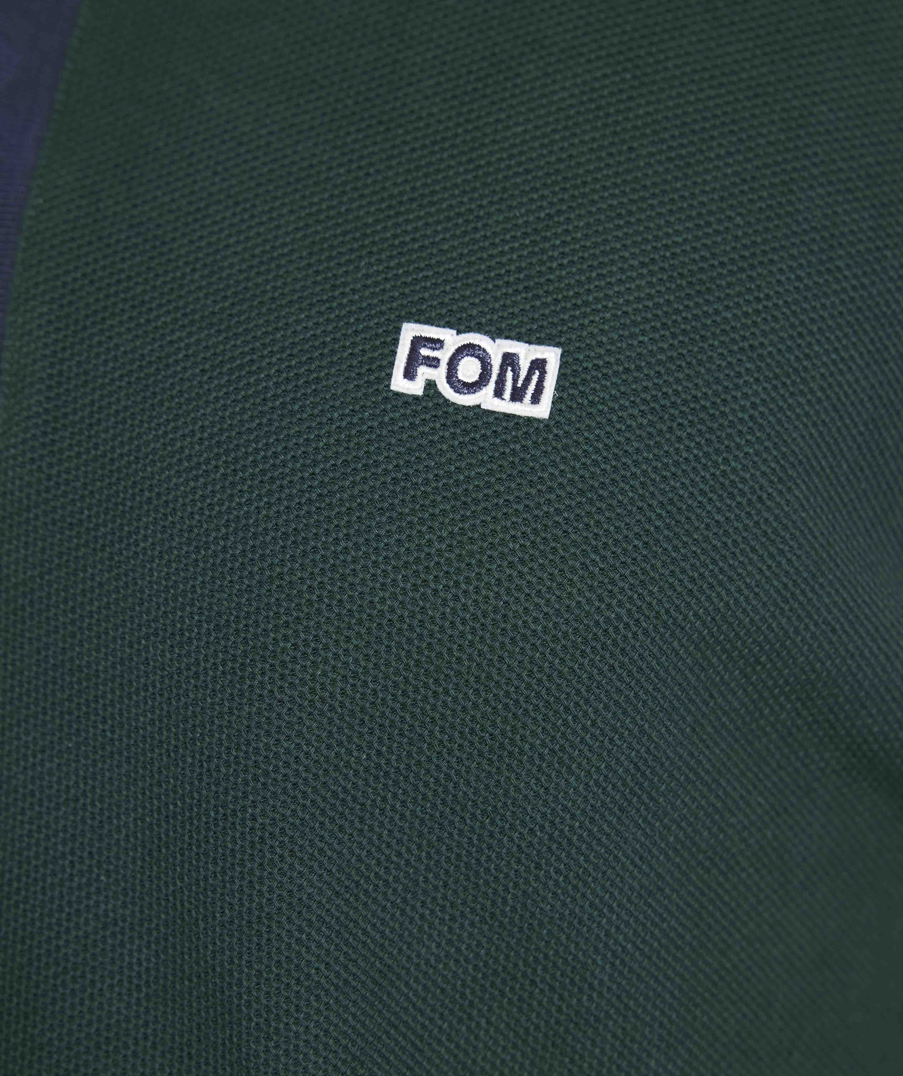 Mens Short Sleeve Honeycomb Golfer - Mountain Green Colour Block