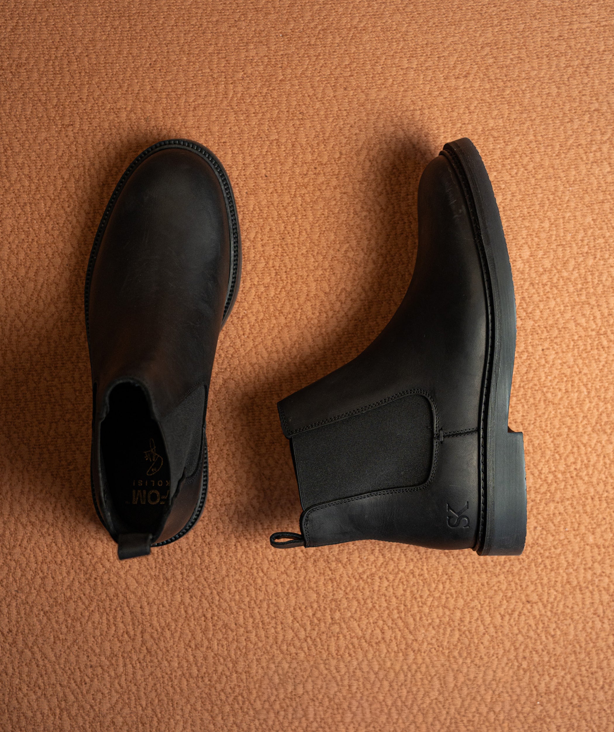 Mens Kolisi Chelsea Boot - Black