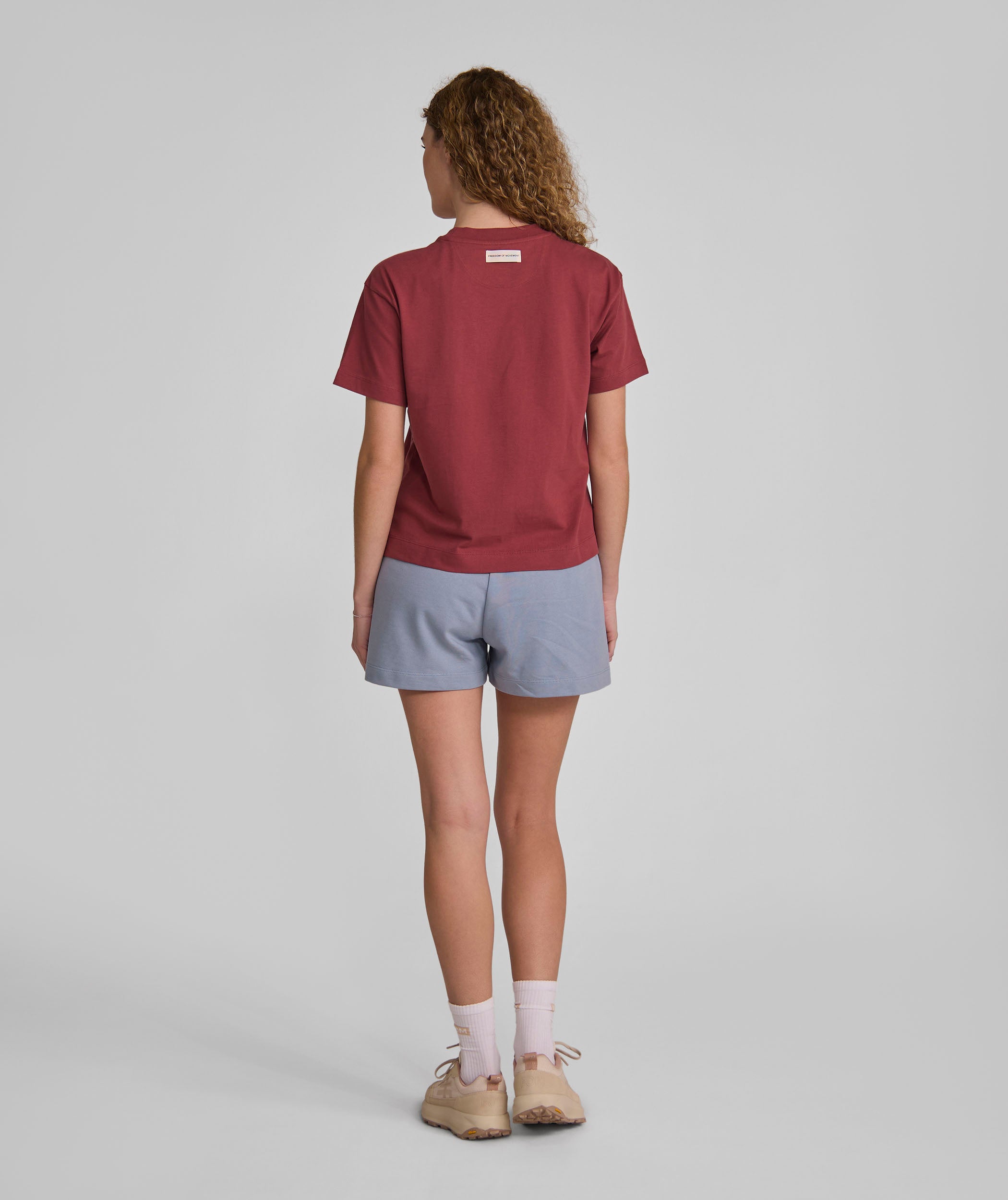 Ladies FOM Typography Graphic Tee - Burgundy