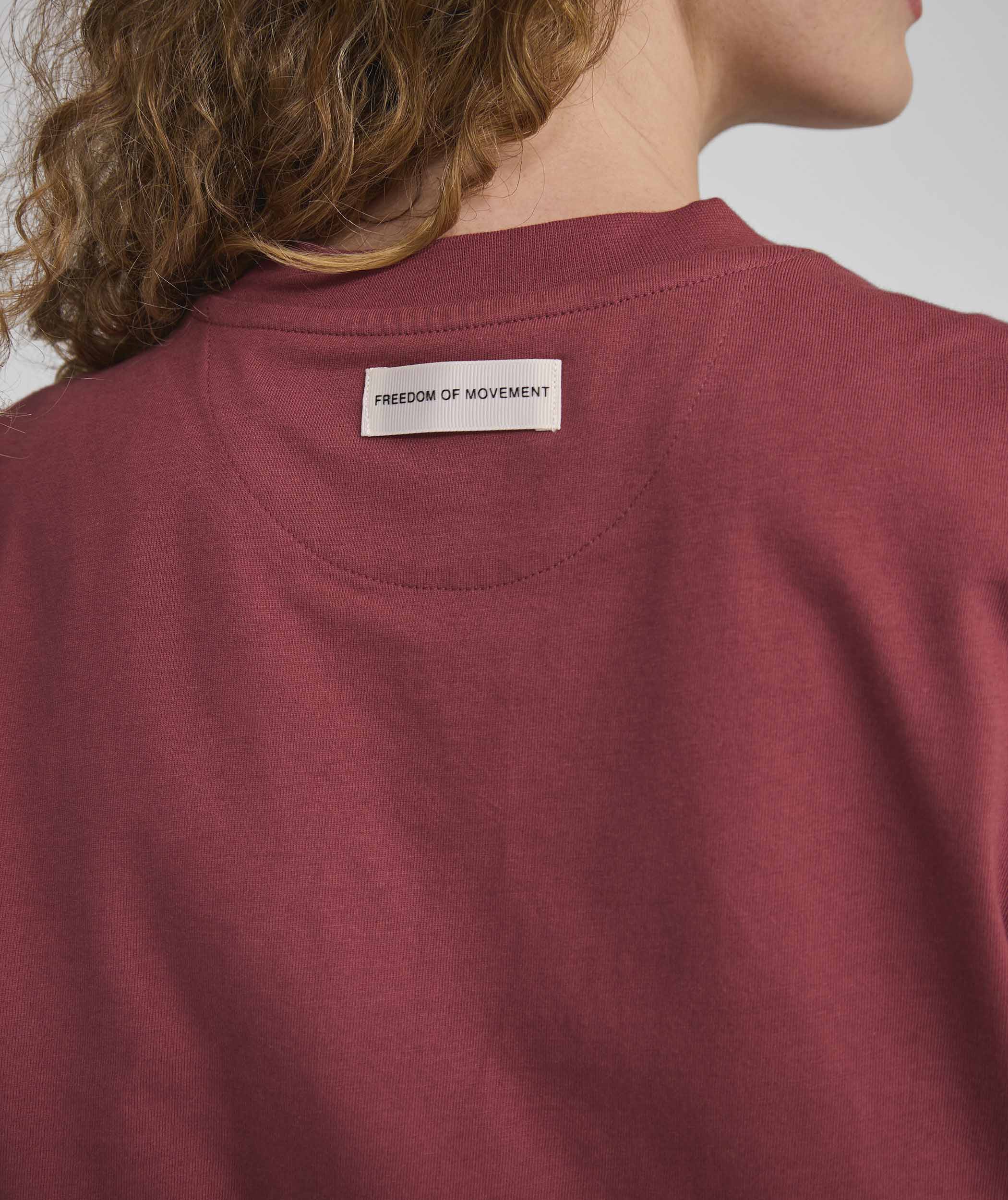 Ladies FOM Typography Graphic Tee - Burgundy