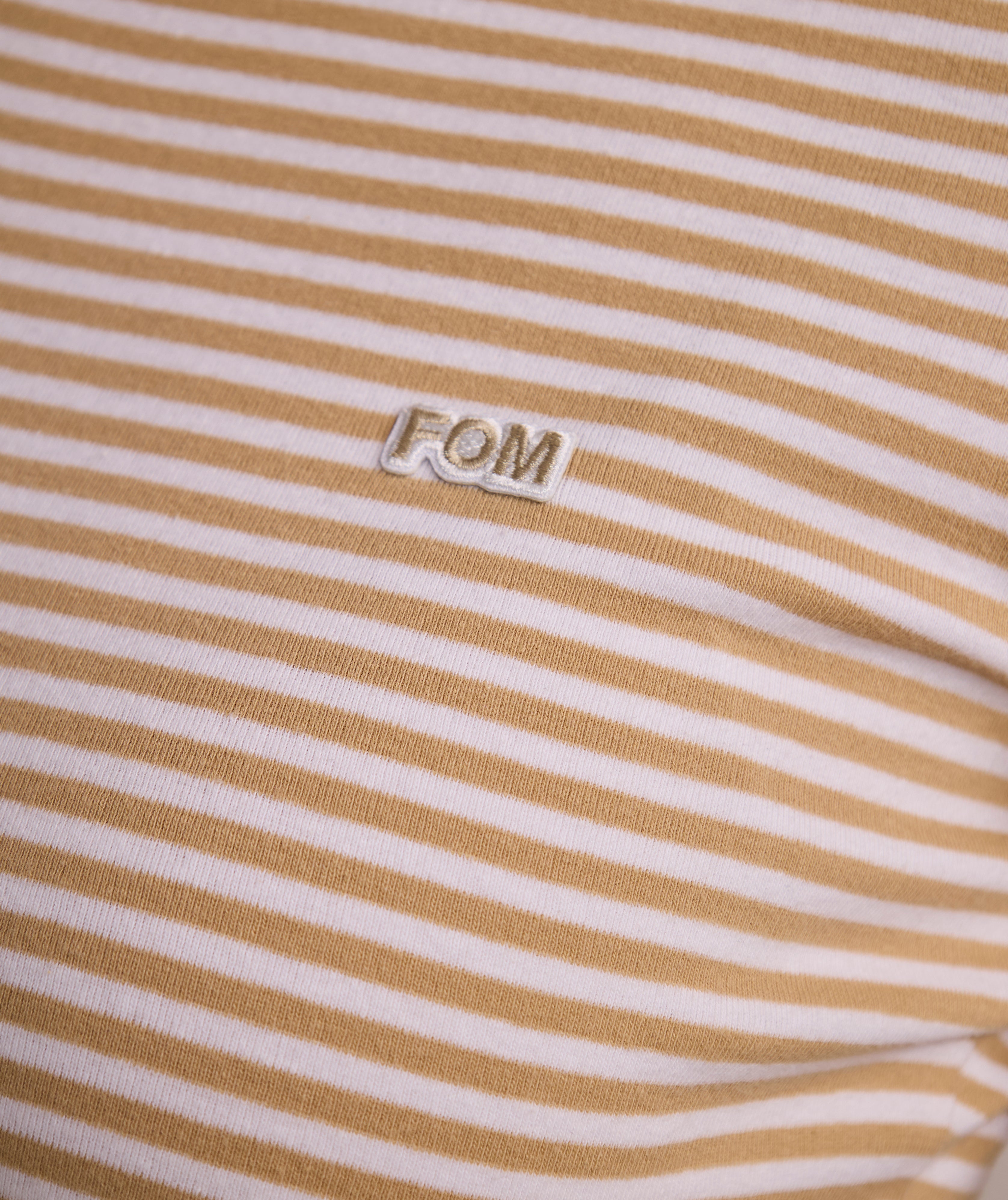 Ladies 1x1 Soft Rib Tee - X Stone Stripe