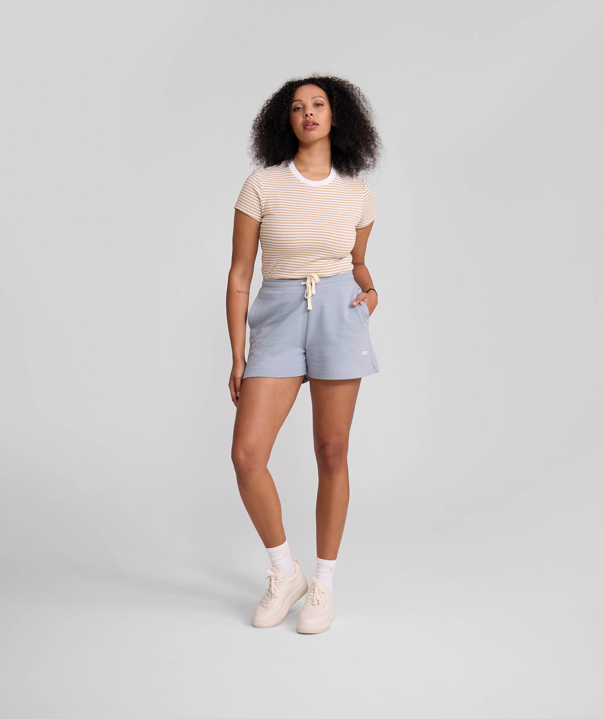 Ladies Fleece Short - Pearl Blue