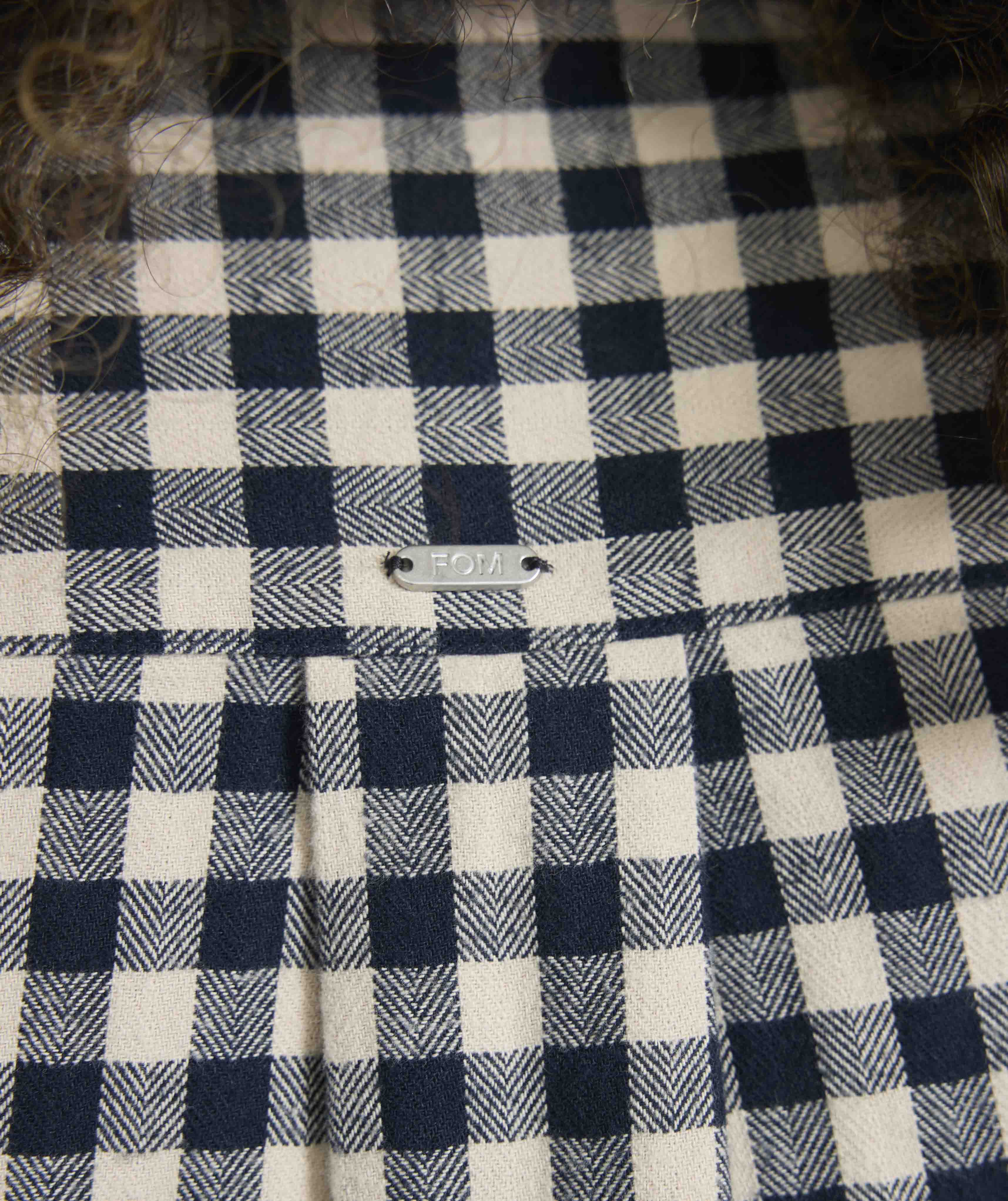 Ladies Gingham Shirt - X Navy