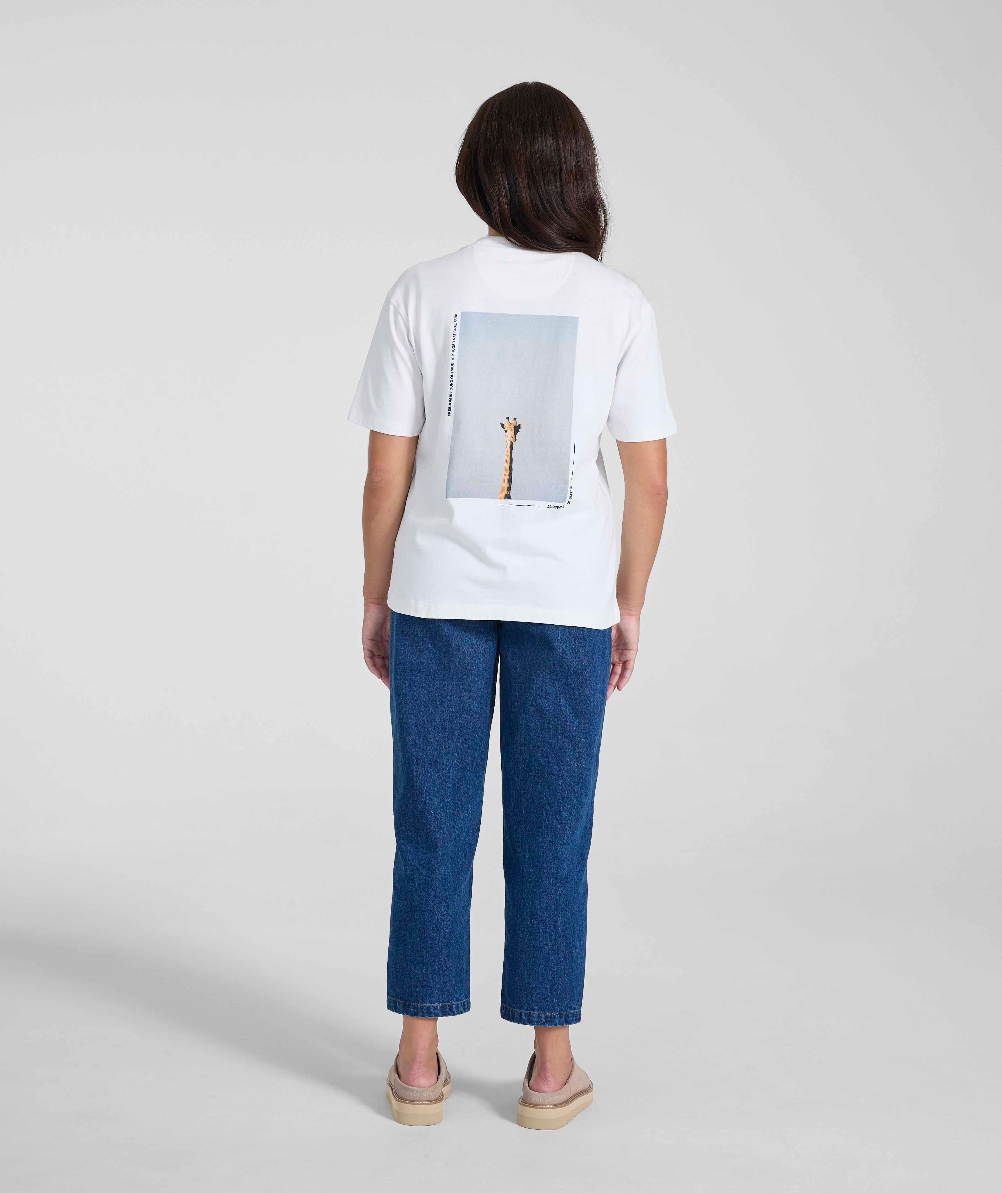 Ladies Kruger Graphic Tee - White