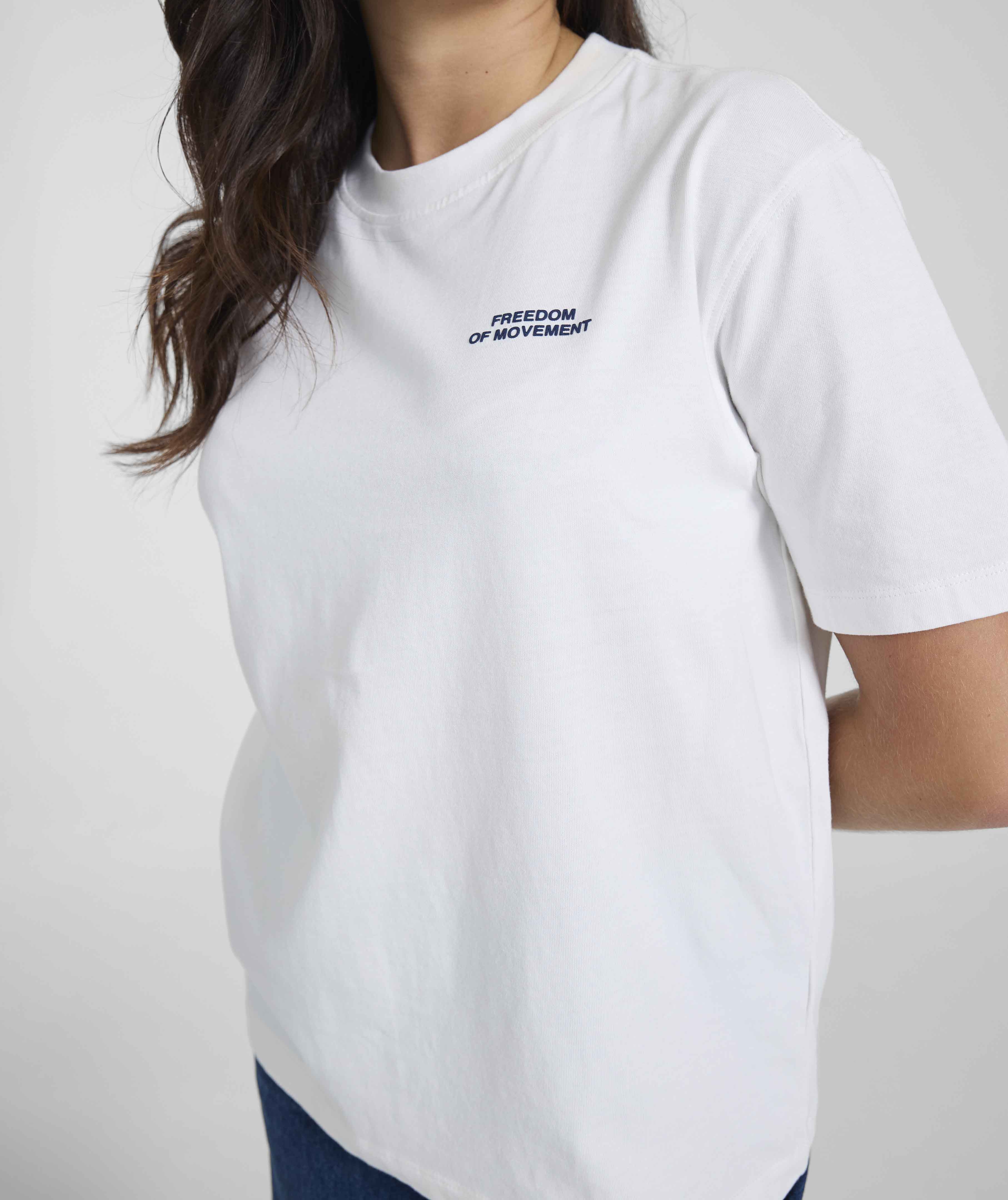 Ladies Kruger Graphic Tee - White