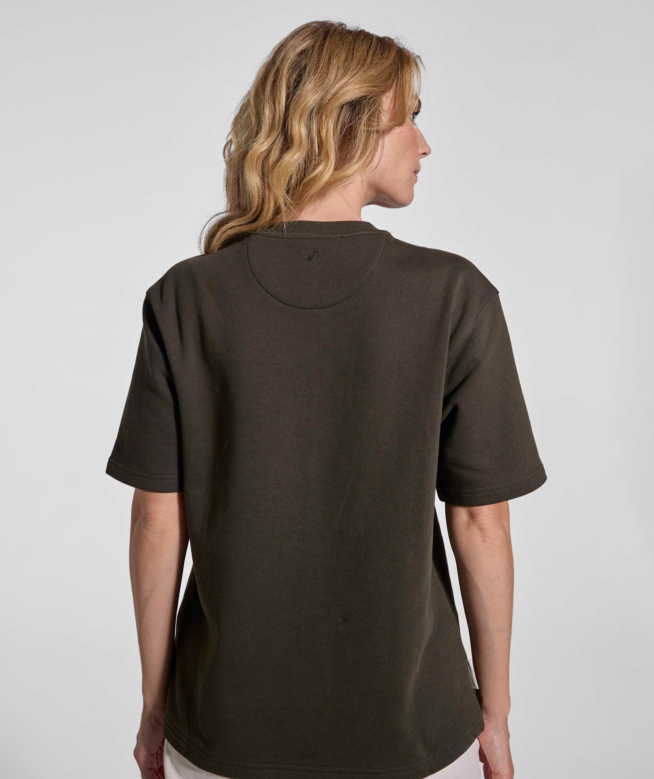 Ladies Fleece Tee - Dark Olive