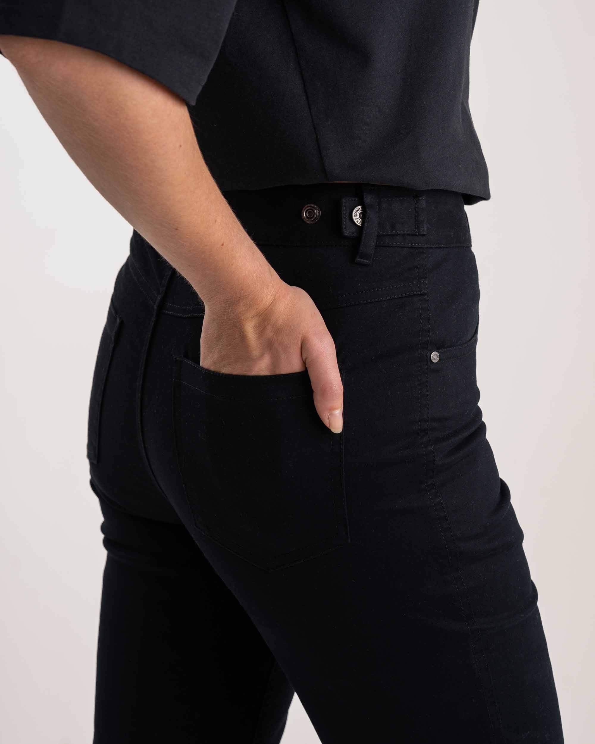 Ladies Regular Fit Pants - Black