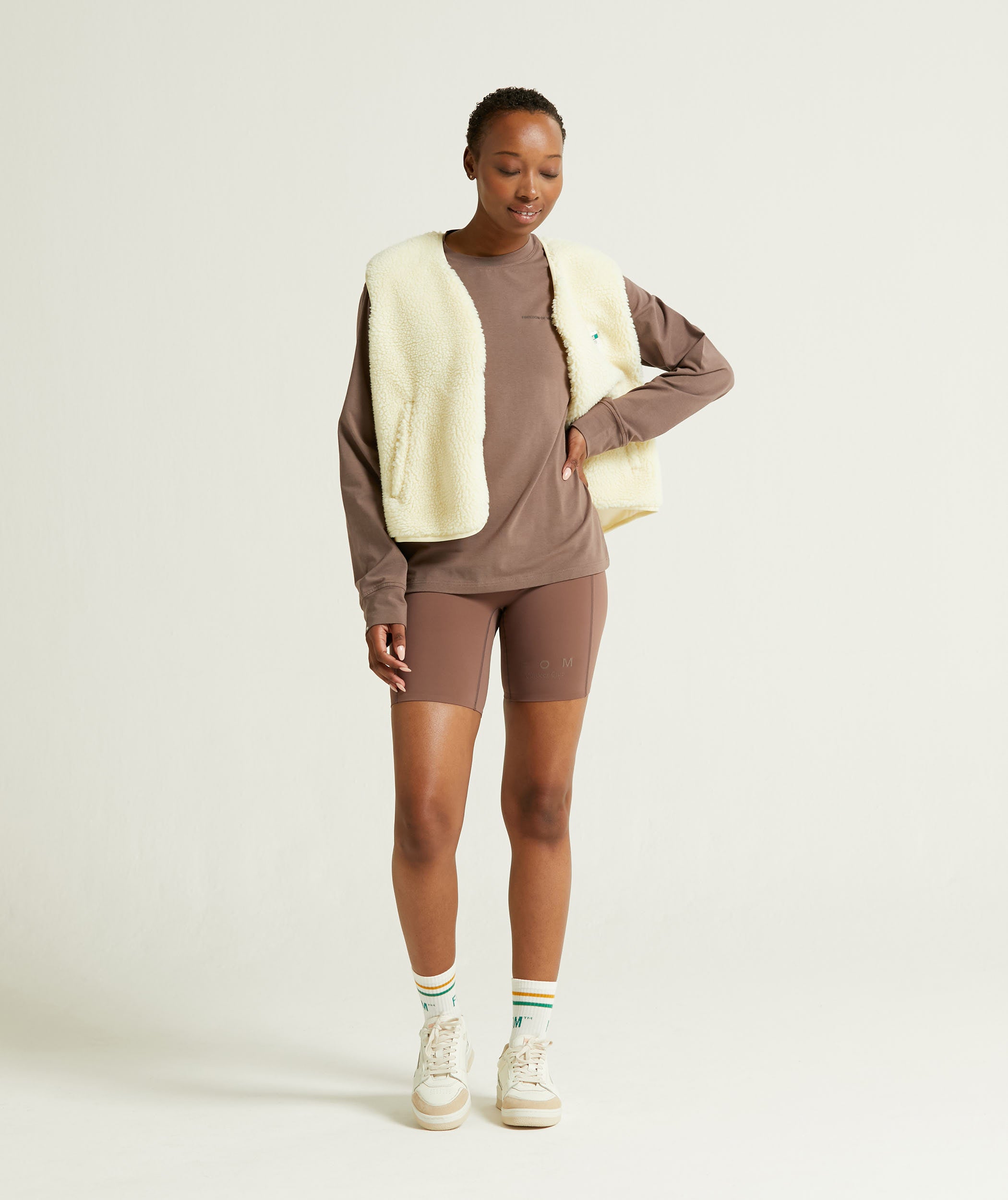 Ladies Fleece Gilet - Butter