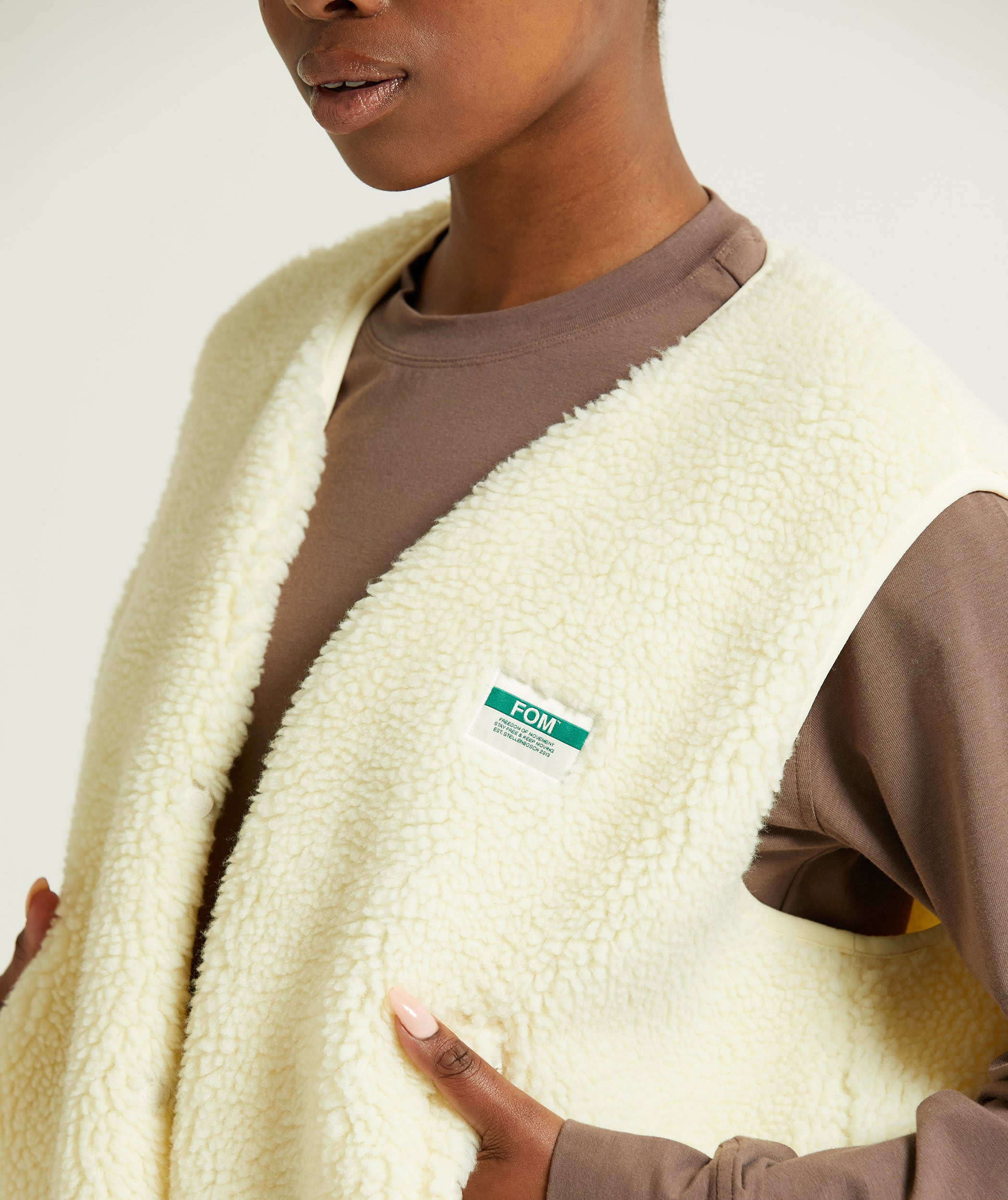 Ladies Fleece Gilet - Butter