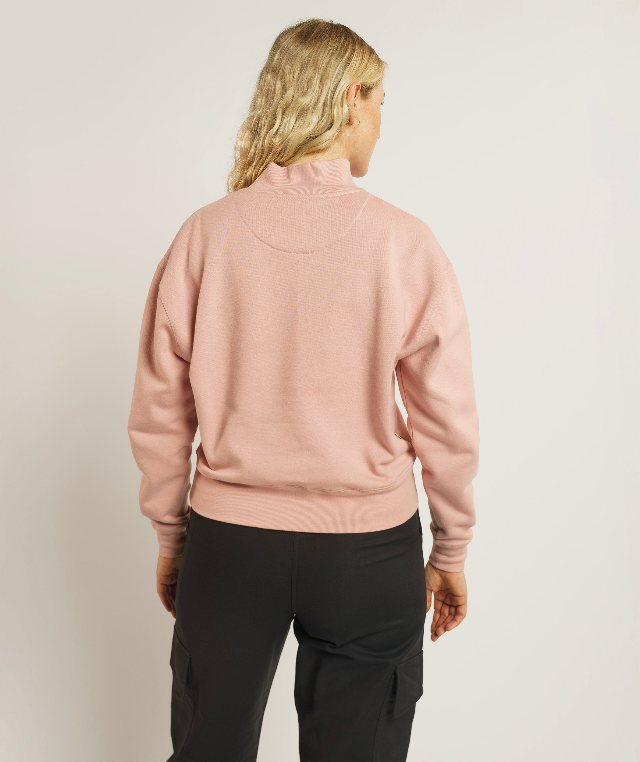 Ladies Turtle Neck Sweater - Dusty Pink